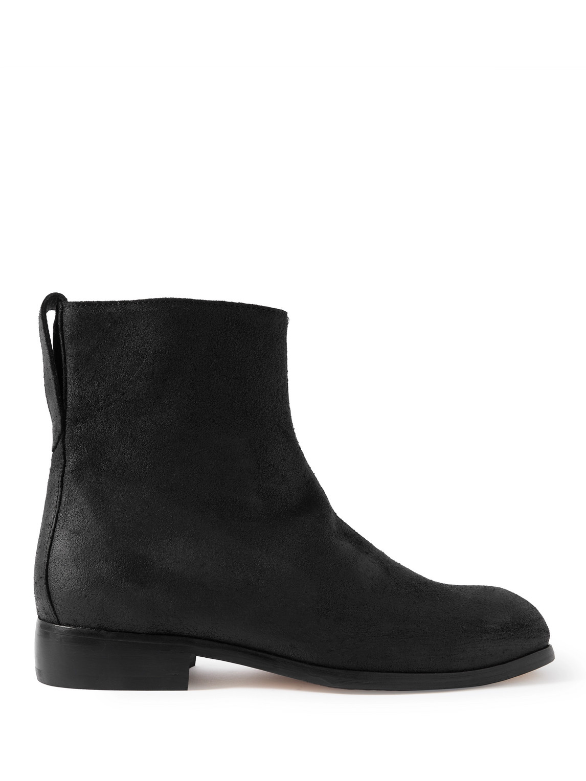 OUR LEGACY MICHAELIS WAXED-SUEDE BOOTS