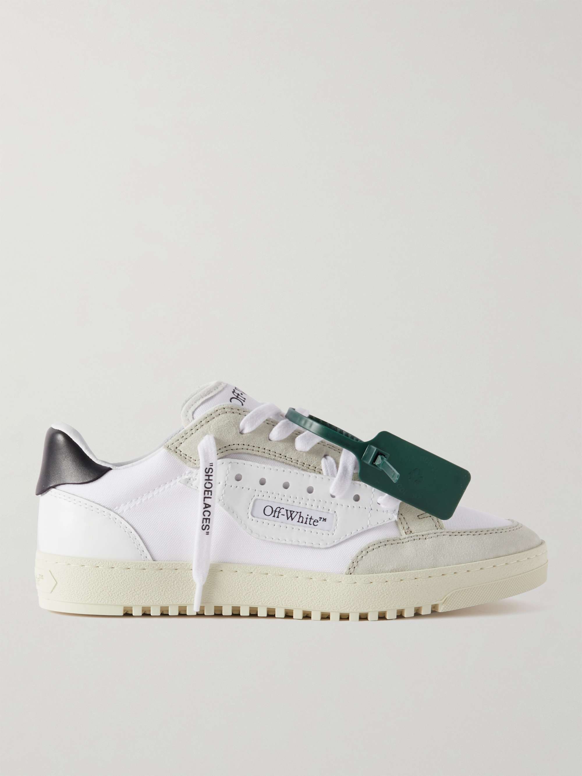 OFF-WHITE 5.0 Canvas, Suede and Leather Sneakers for Men | MR PORTER