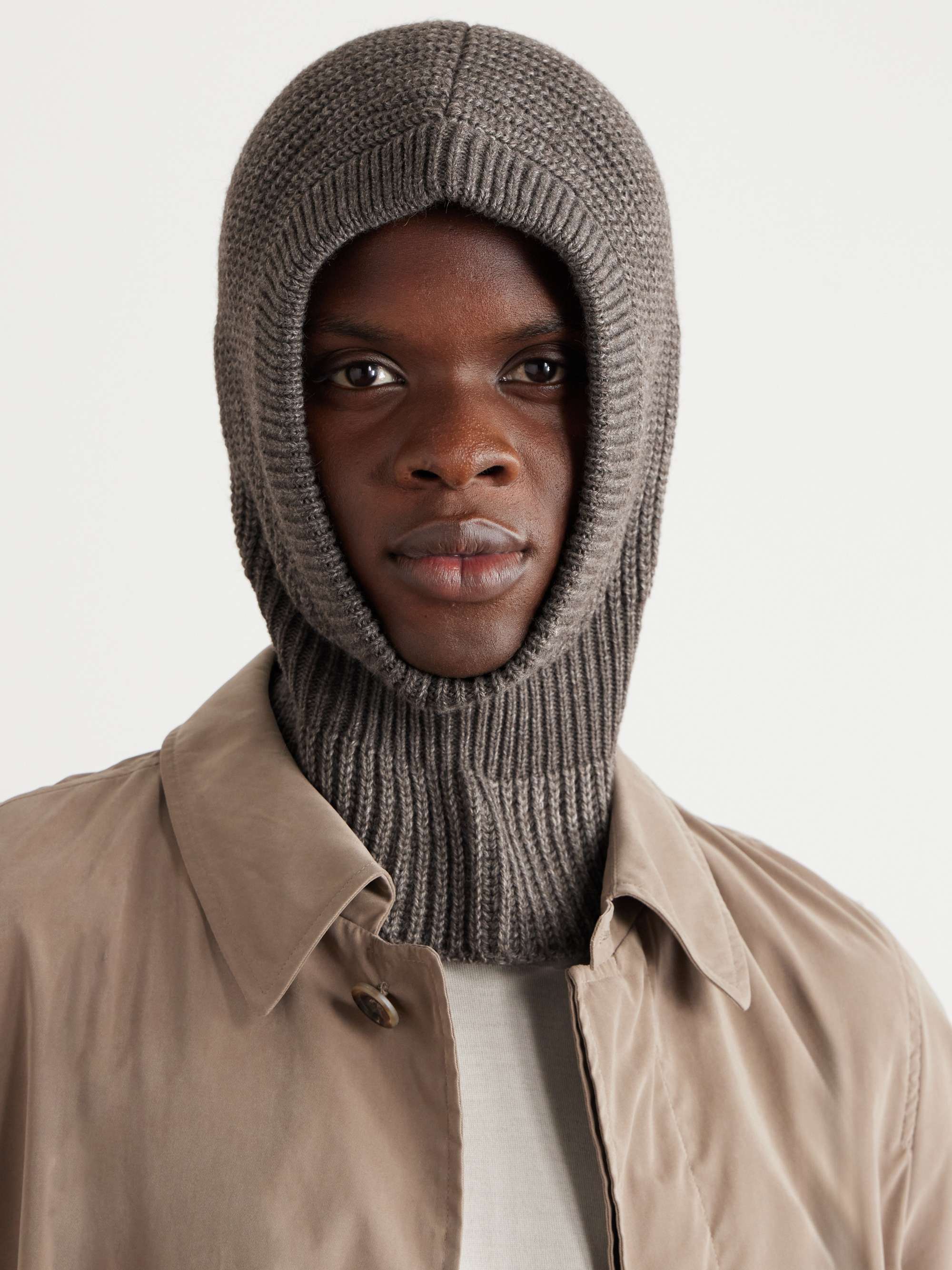 LEMAIRE Ribbed-Knit Balaclava for Men | MR PORTER