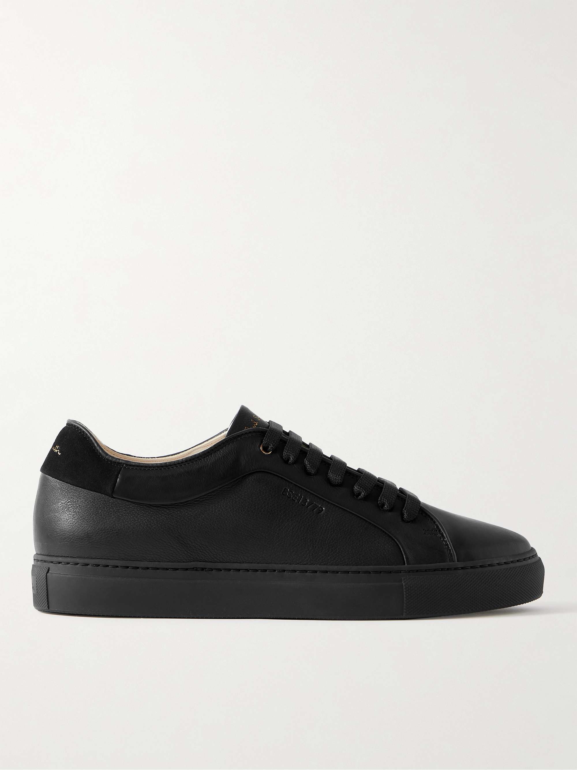 PAUL SMITH Basso Suede-Trimmed ECO Leather Sneakers for Men | MR PORTER