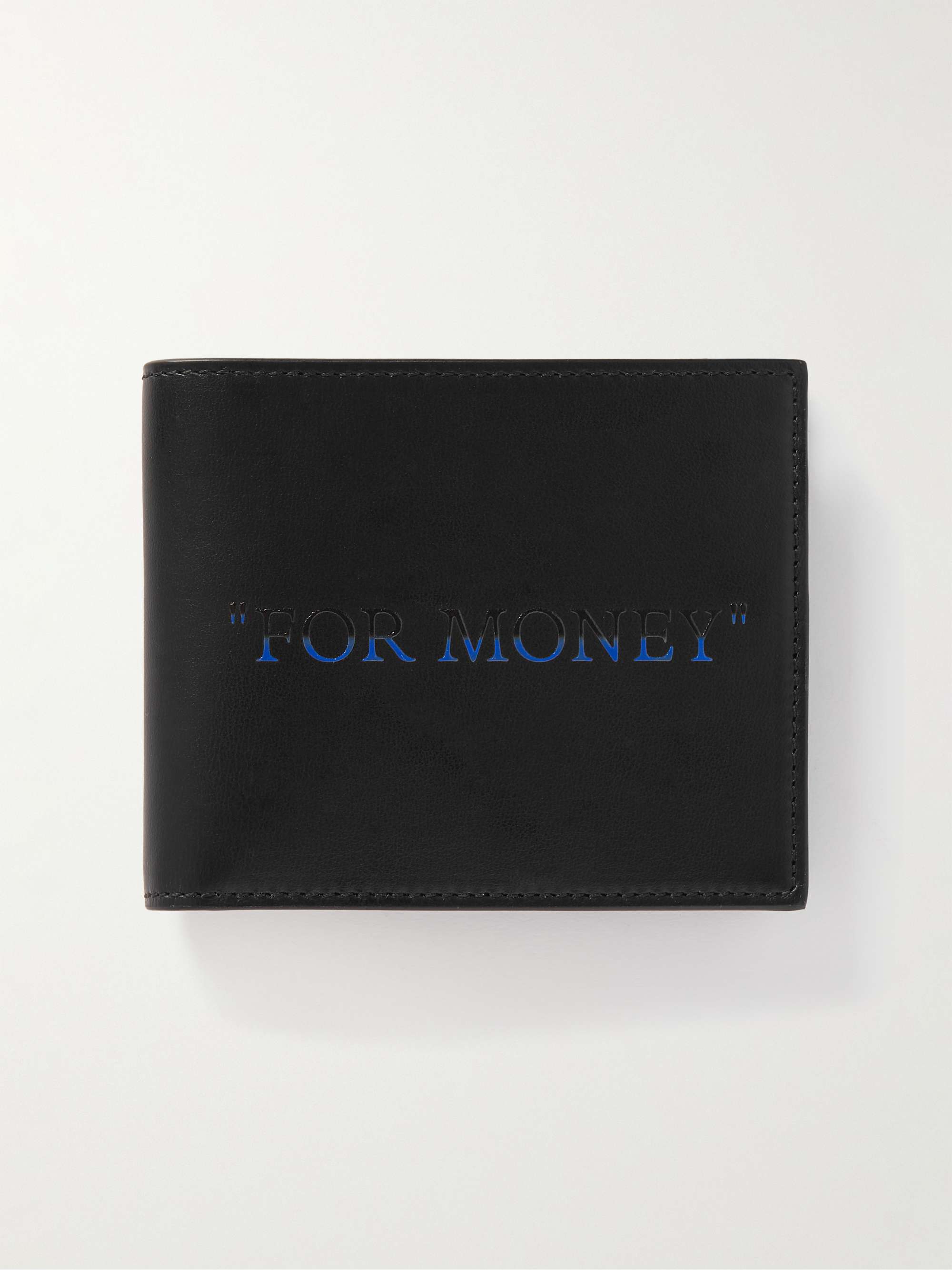 OFF-WHITE Quote Printed Leather Billfold Wallet for Men | MR PORTER