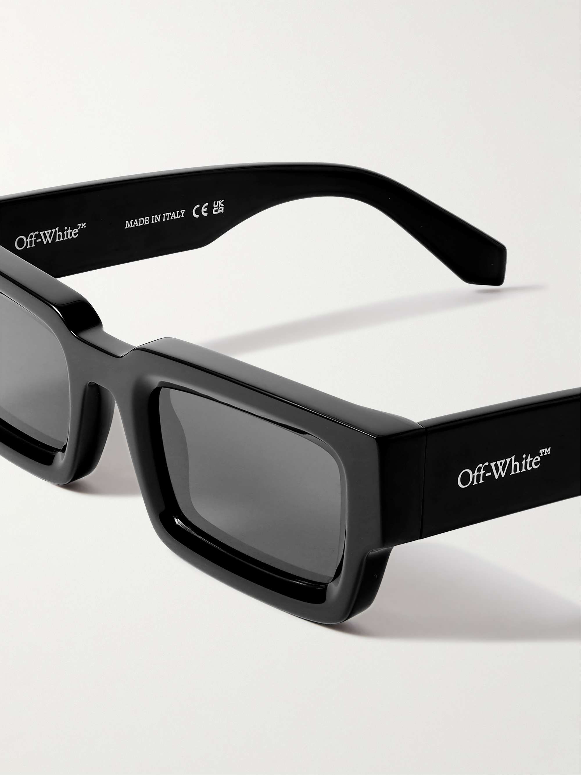OFF-WHITE Lecce Rectangular-Frame Acetate Sunglasses for Men | MR PORTER