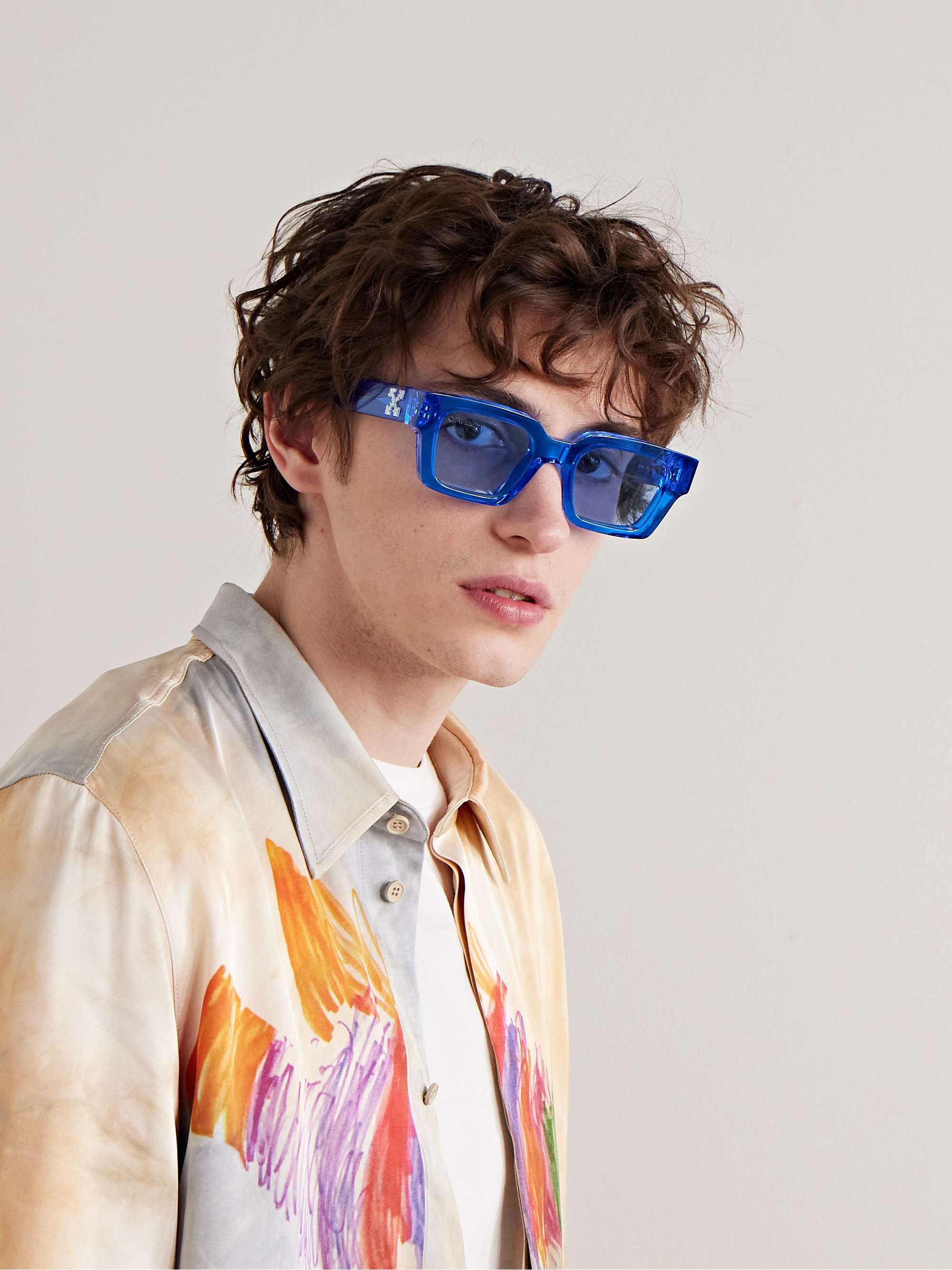 OFF-WHITE Virgil Square-Frame Acetate Sunglasses for Men | MR PORTER