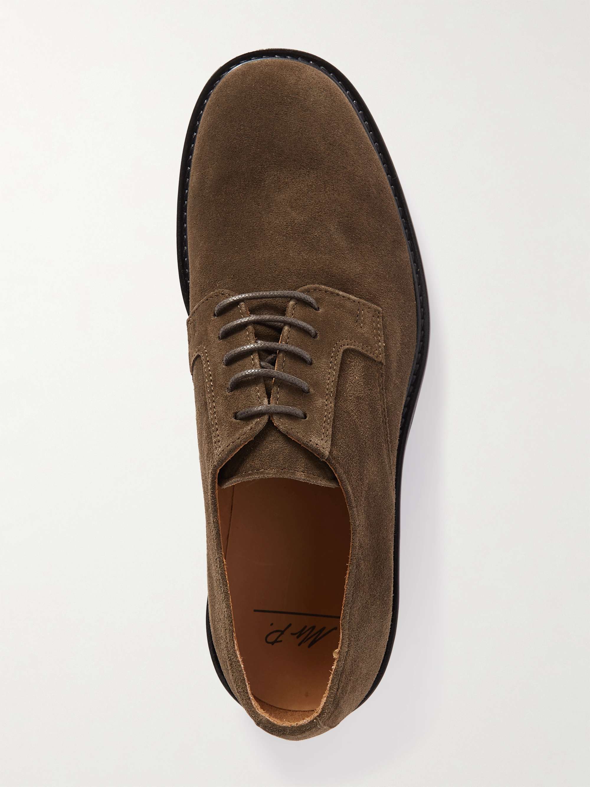 MR P. Jacques Regenerated Suede by evolo® Derby Shoes for Men | MR PORTER