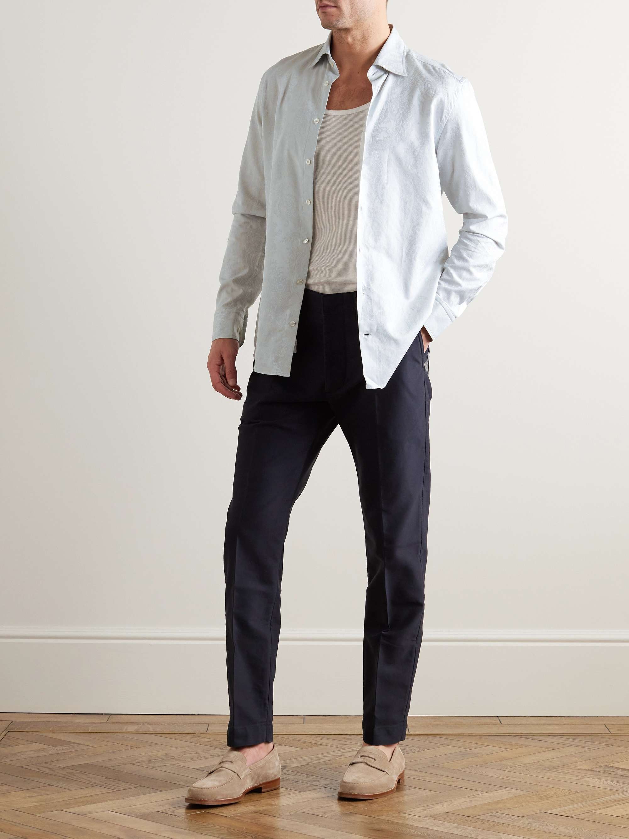 ETRO Paisley-Jacquard Cotton Shirt for Men | MR PORTER