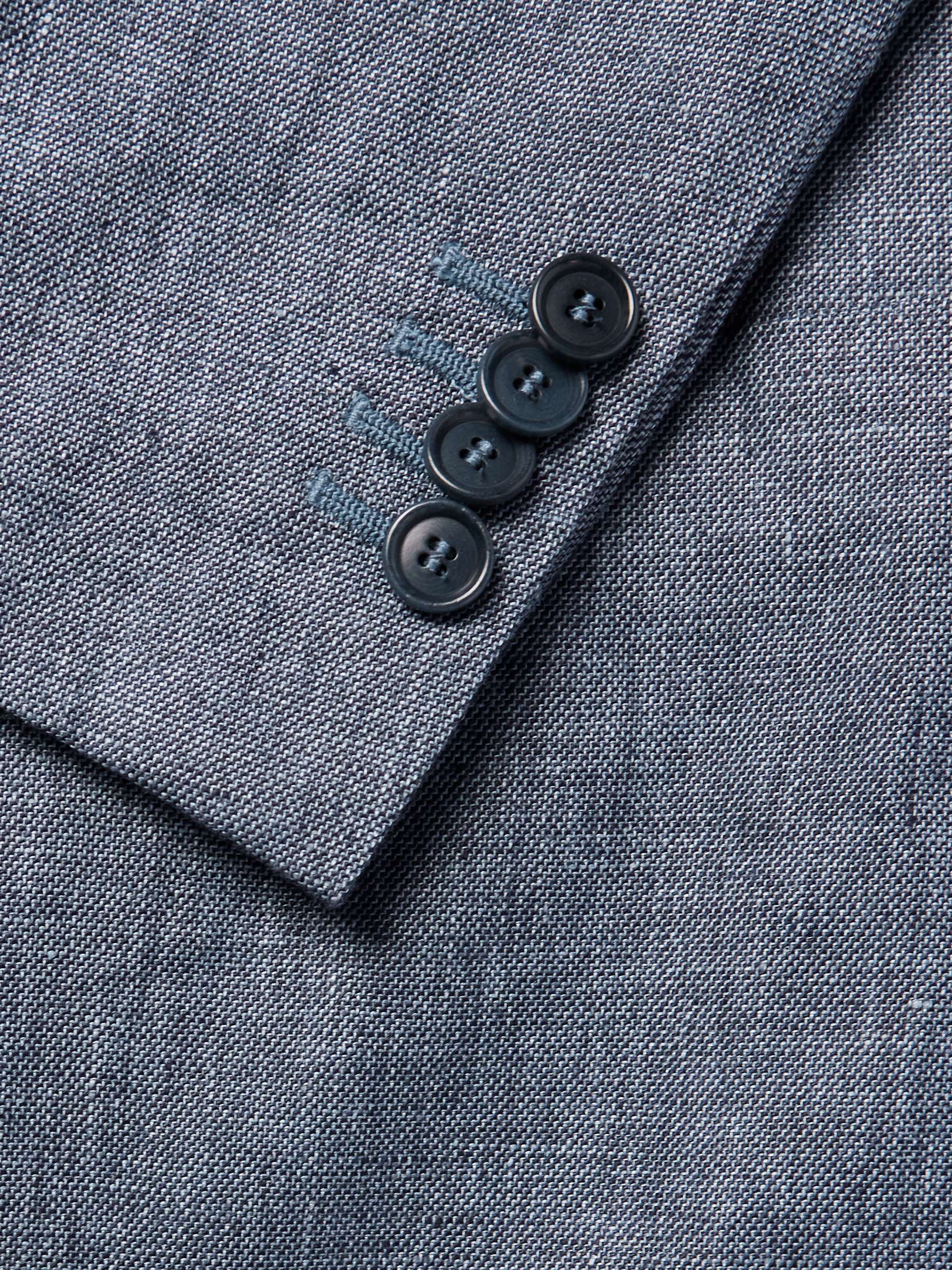 DE PETRILLO Slim-Fit Double-Breasted Linen Suit Jacket for Men | MR PORTER