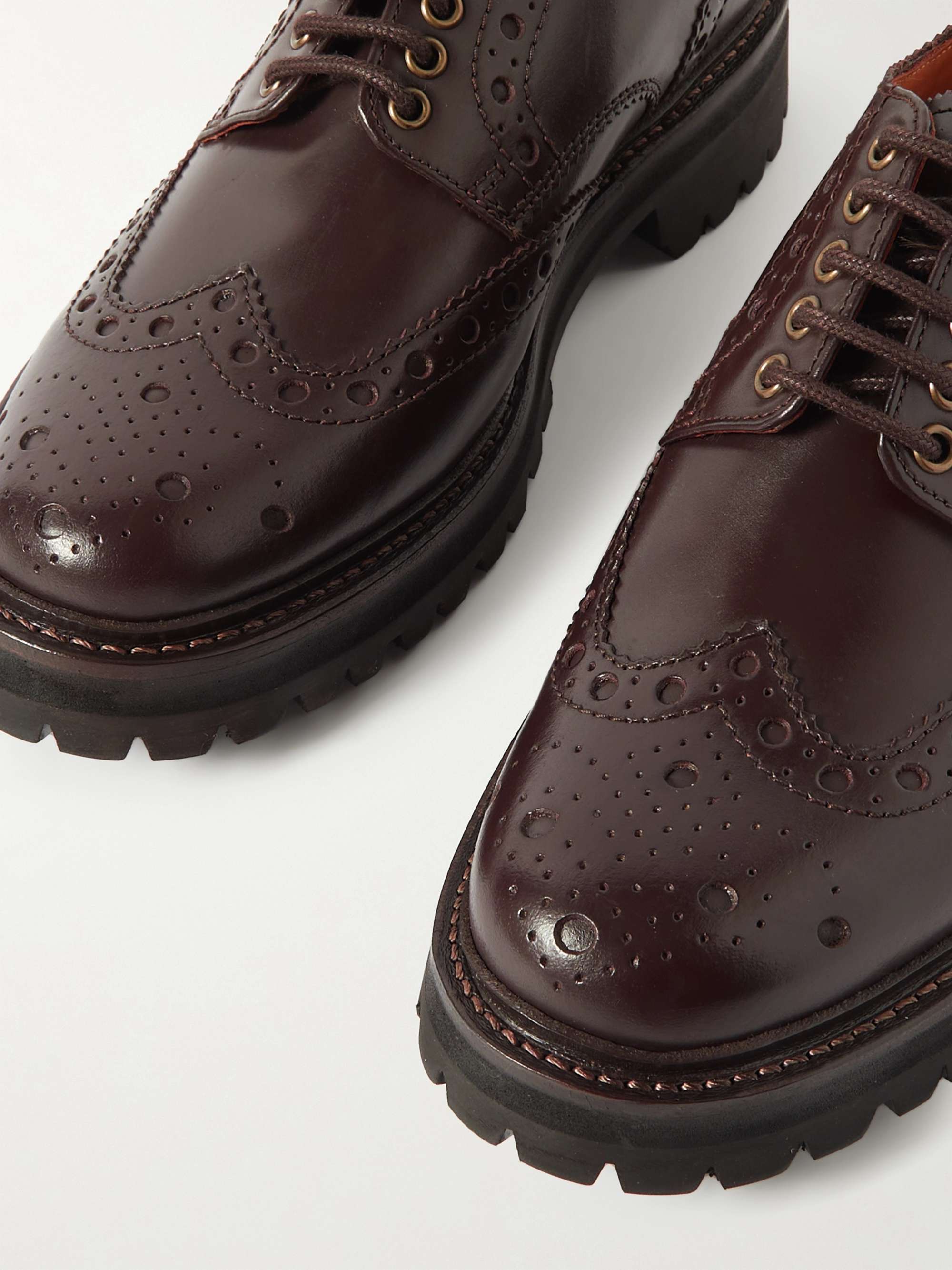 GRENSON Archie Leather Brogues for Men | MR PORTER