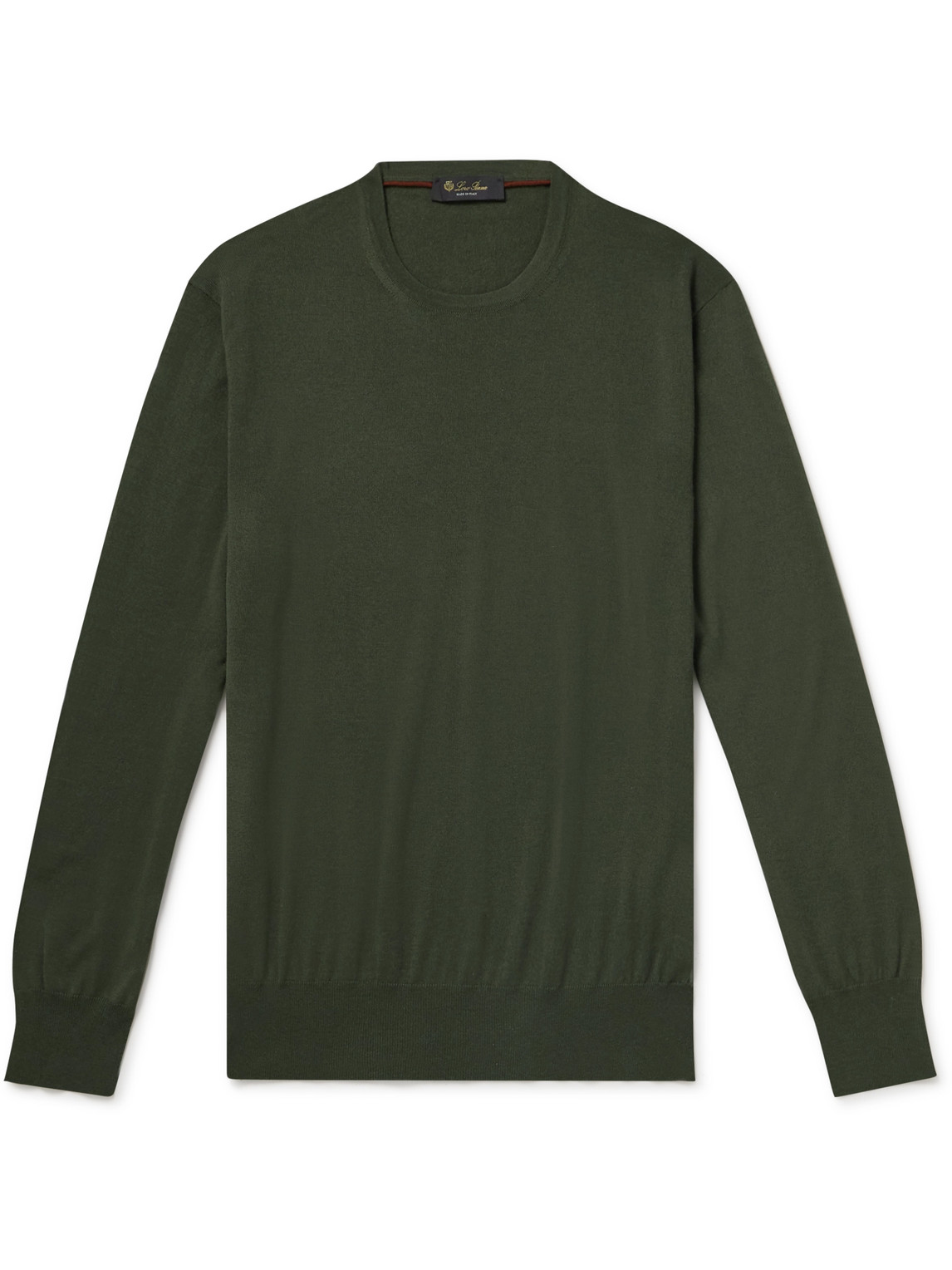 Shop Loro Piana Cashmere Sweater In Green