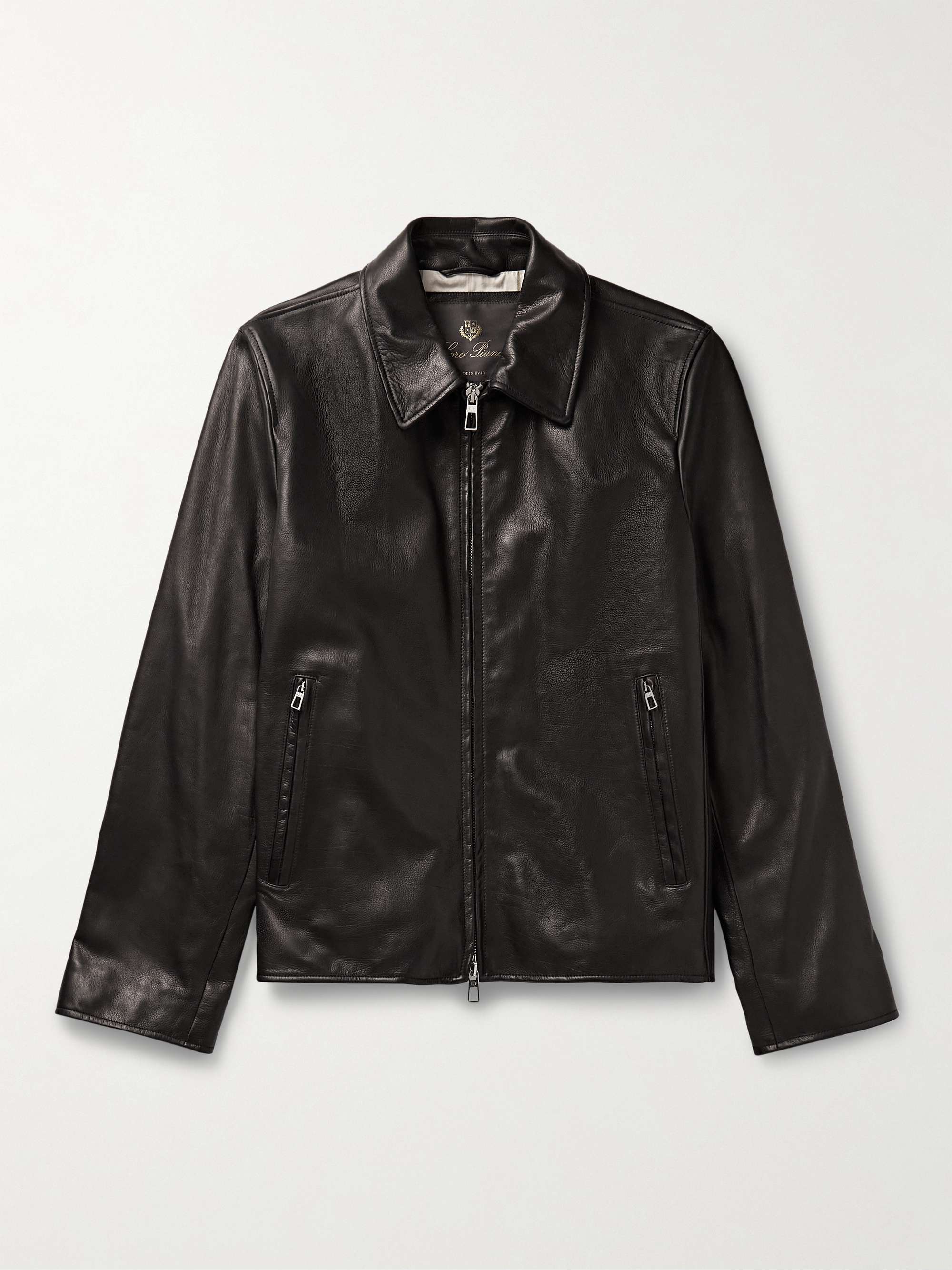 LORO PIANA Full-Grain Leather Blouson Jacket for Men | MR PORTER