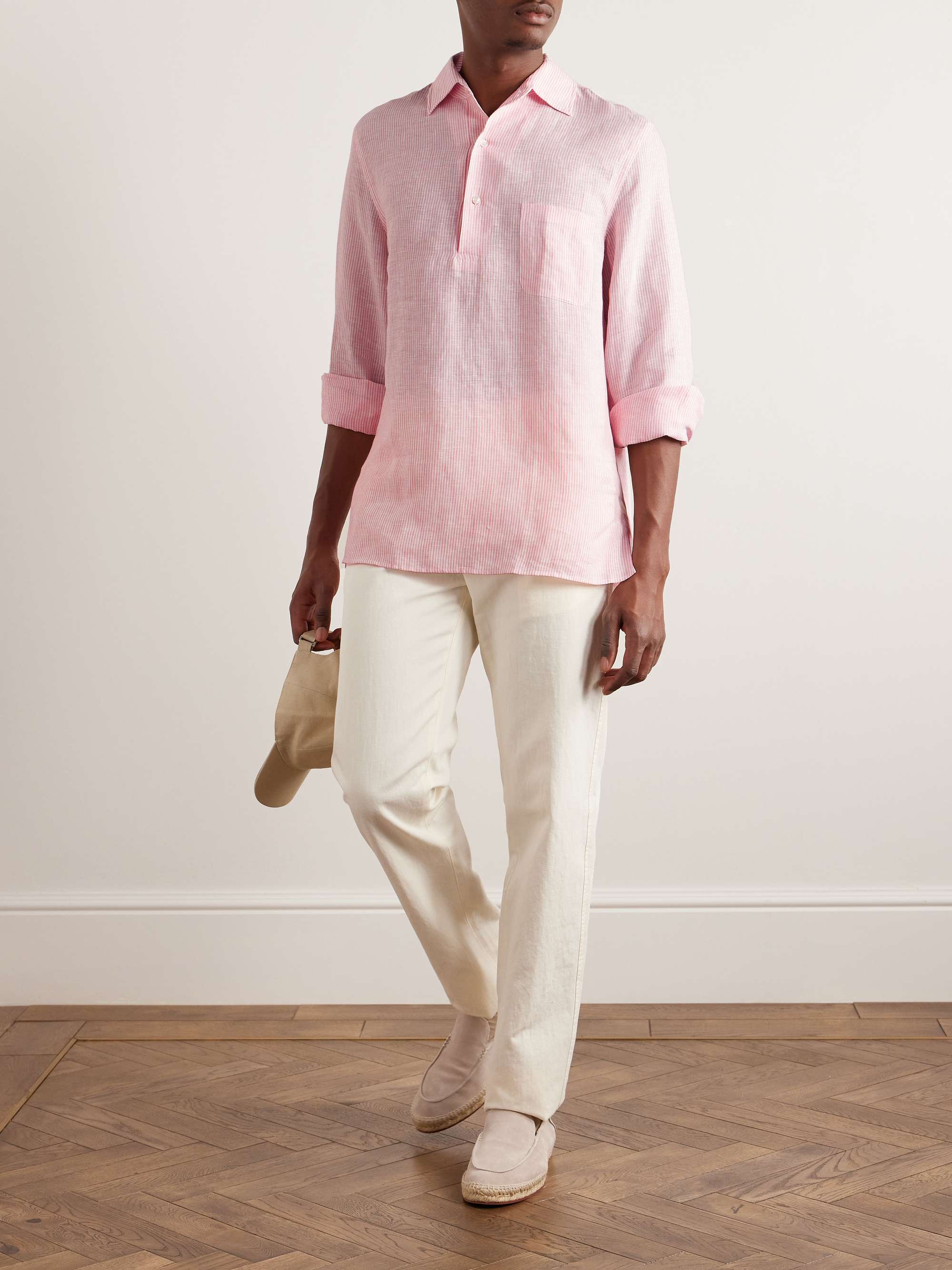 LORO PIANA André Striped Linen Shirt for Men | MR PORTER