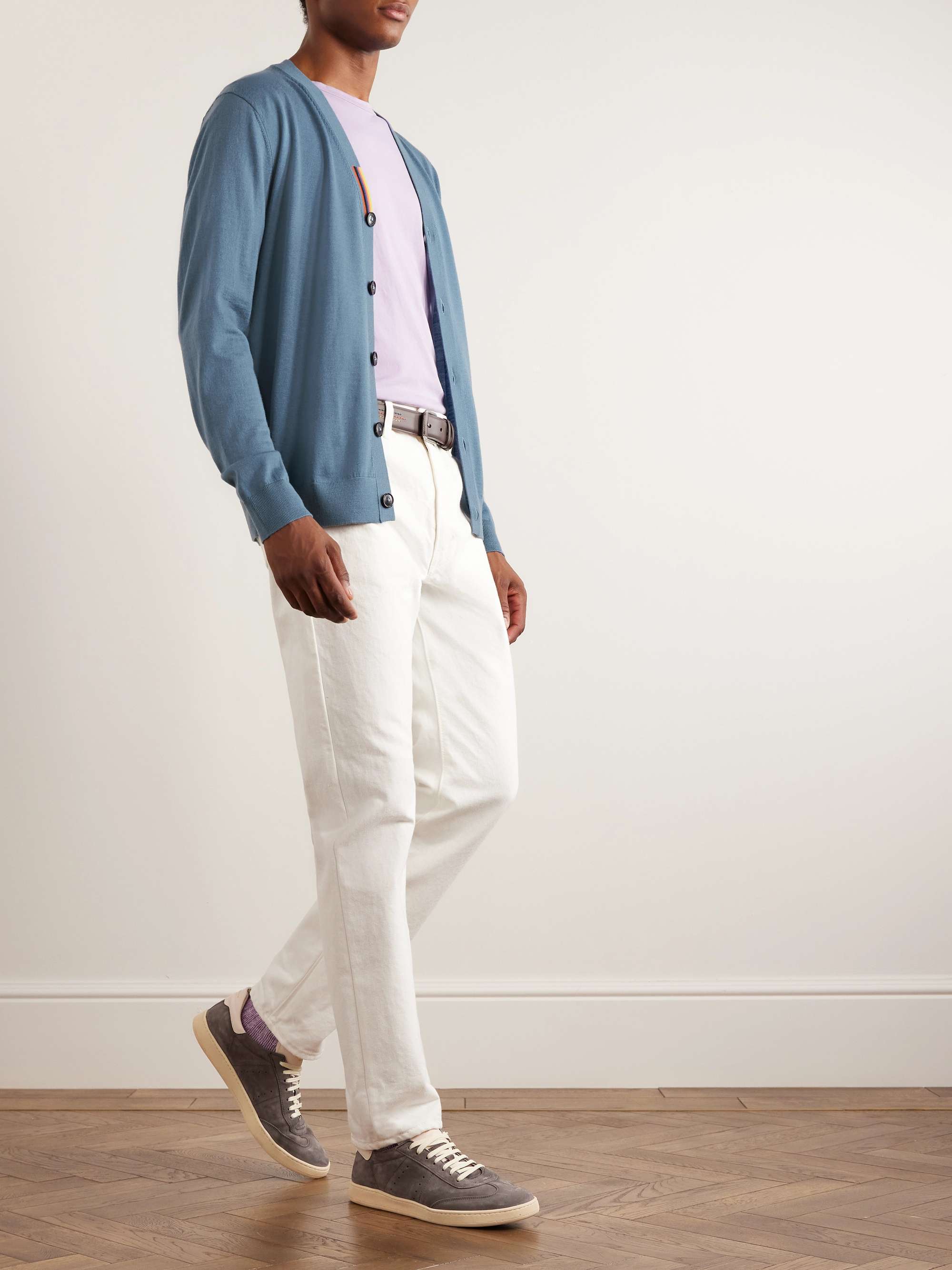 PAUL SMITH Slim-Fit Striped Merino Wool Cardigan for Men | MR PORTER