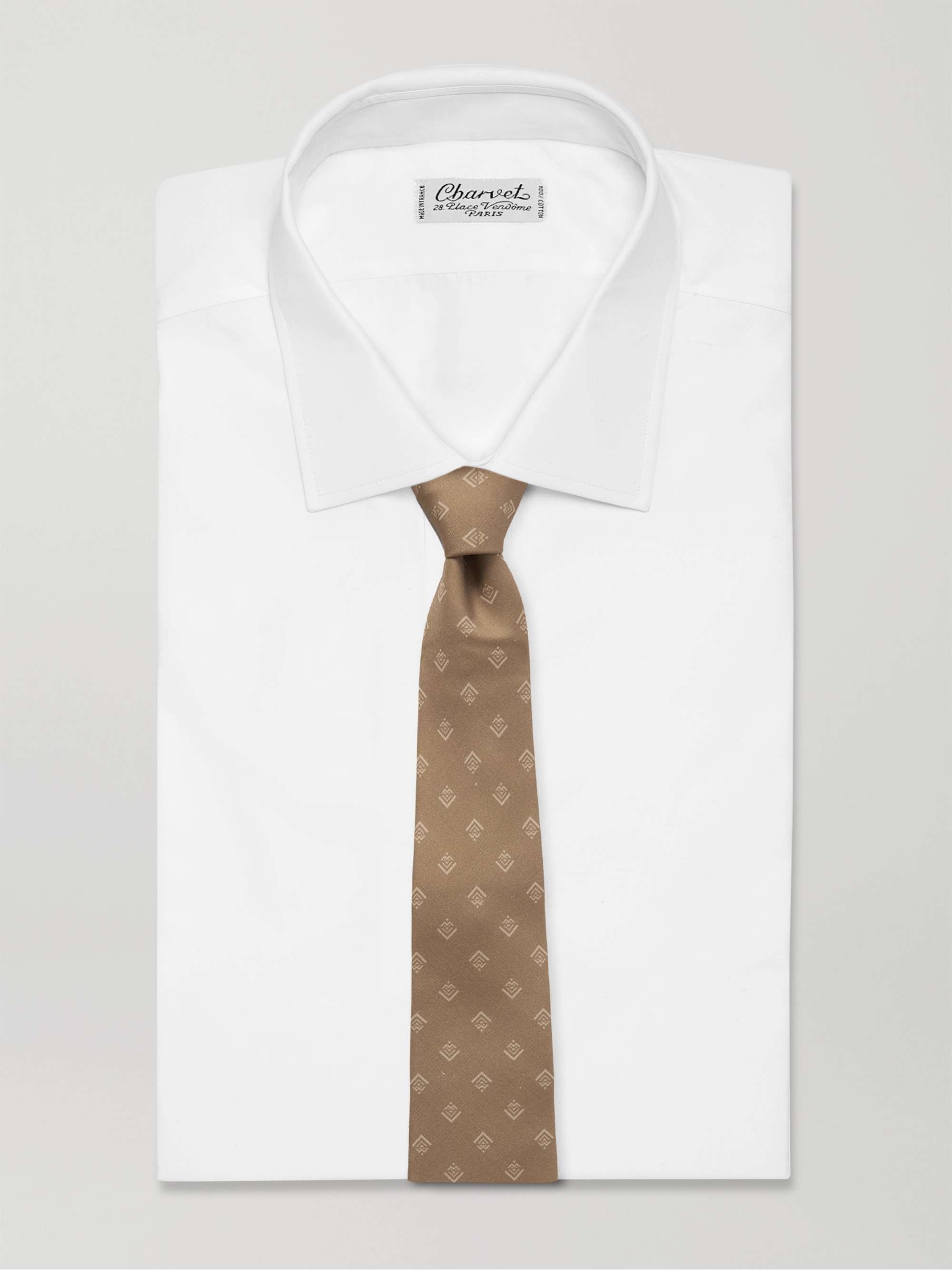 Cravatta in seta stampata, 8 cm | MR PORTER