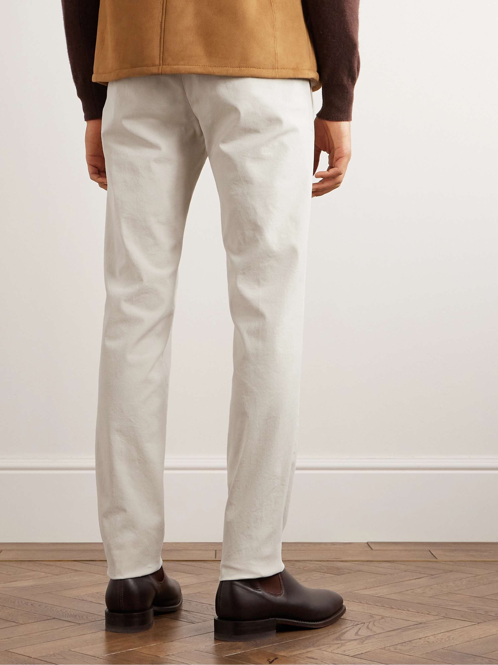 THOM SWEENEY Straight-Leg Stretch-Cotton Chinos for Men | MR PORTER