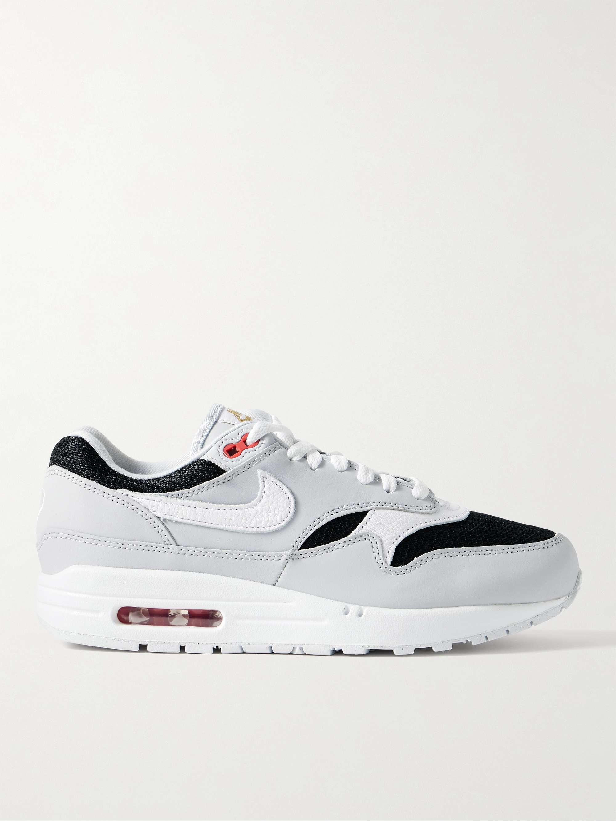 NIKE Air Max 1 Suede, Mesh and Textured-Leather Sneakers for Men | MR PORTER