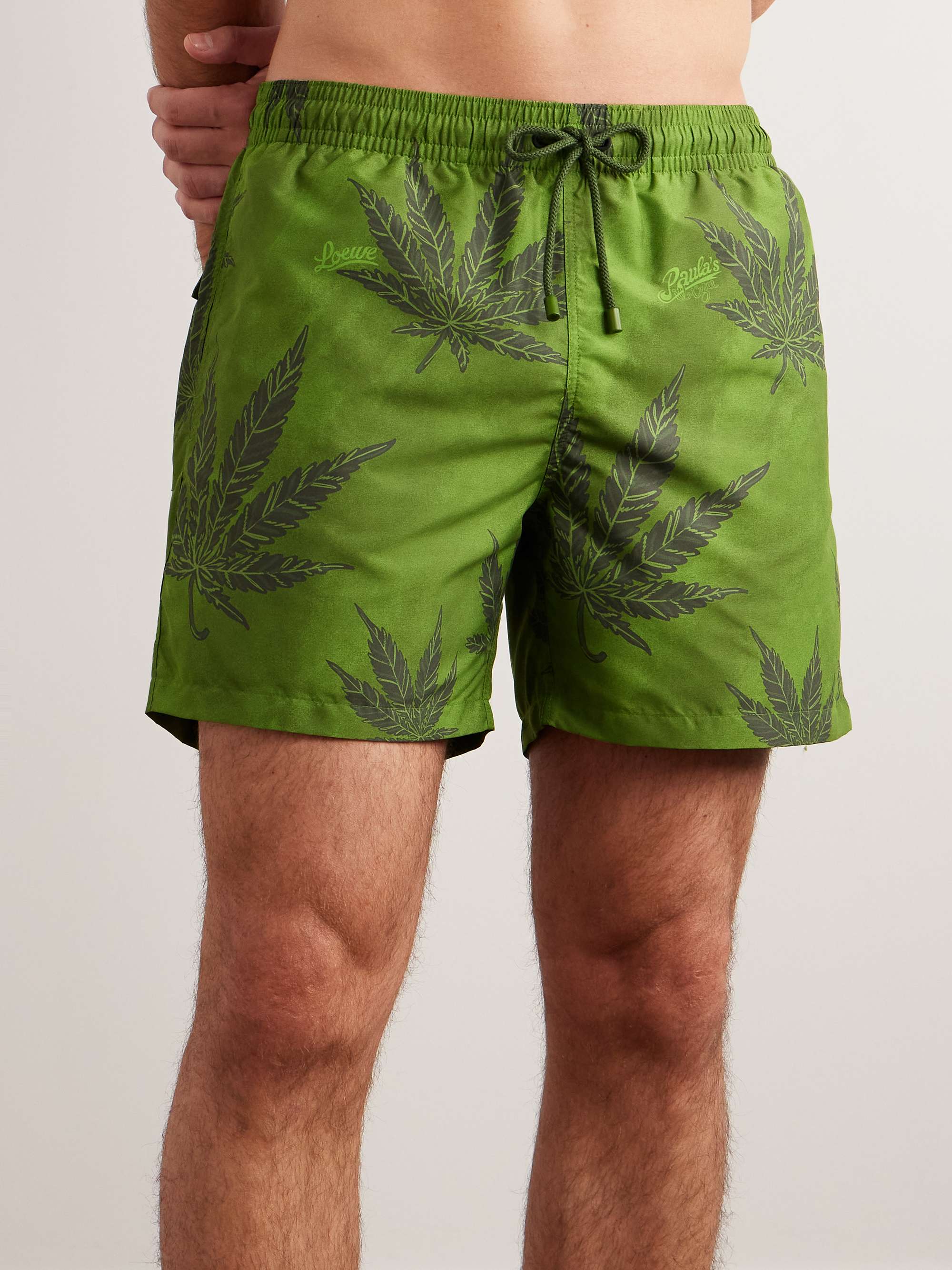 LOEWE + Paula's Ibiza Straight-Leg Mid-Length Printed Swim Shorts | MR  PORTER