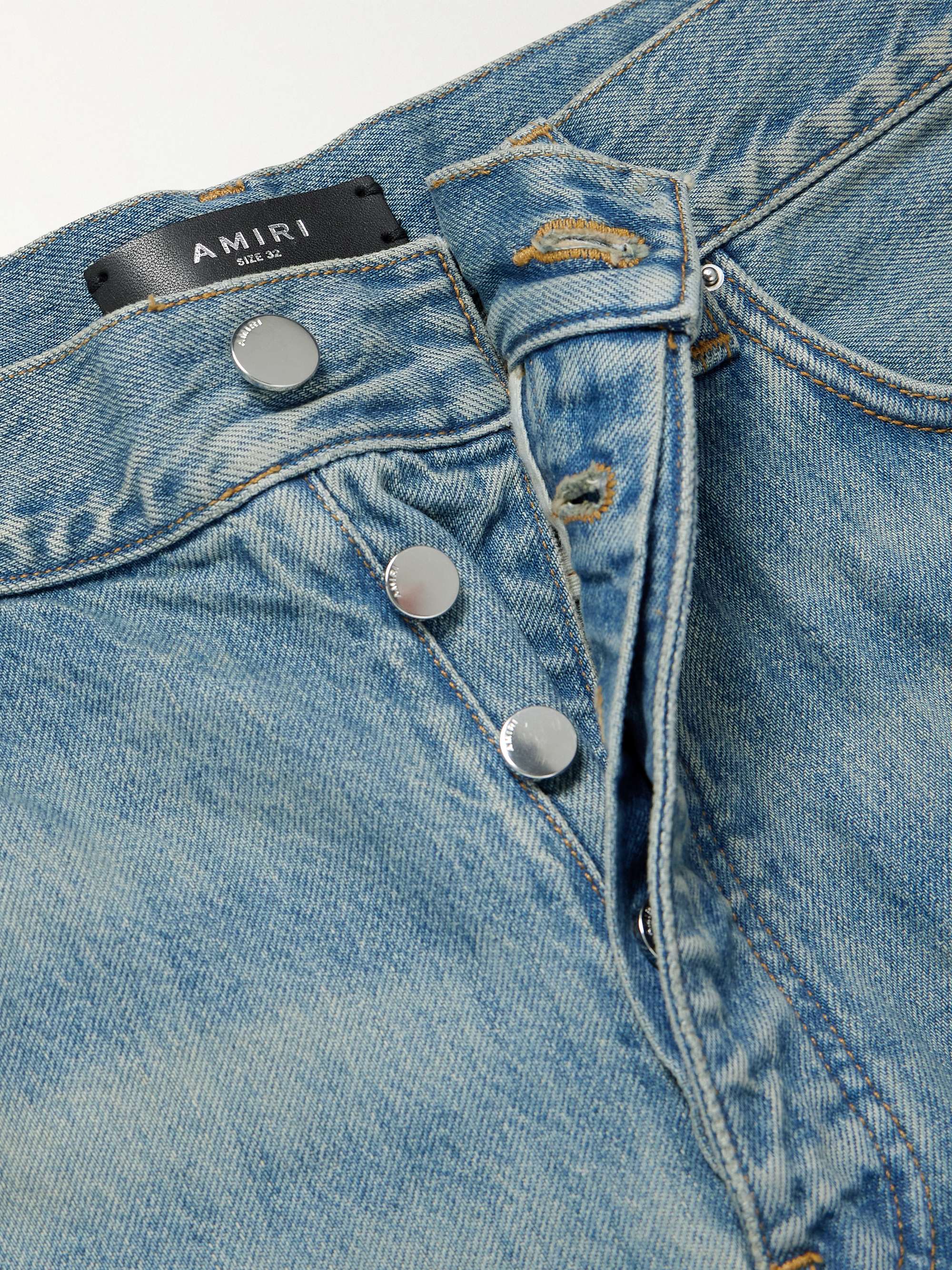 AMIRI Appliquéd Wide-Leg Jeans for Men | MR PORTER