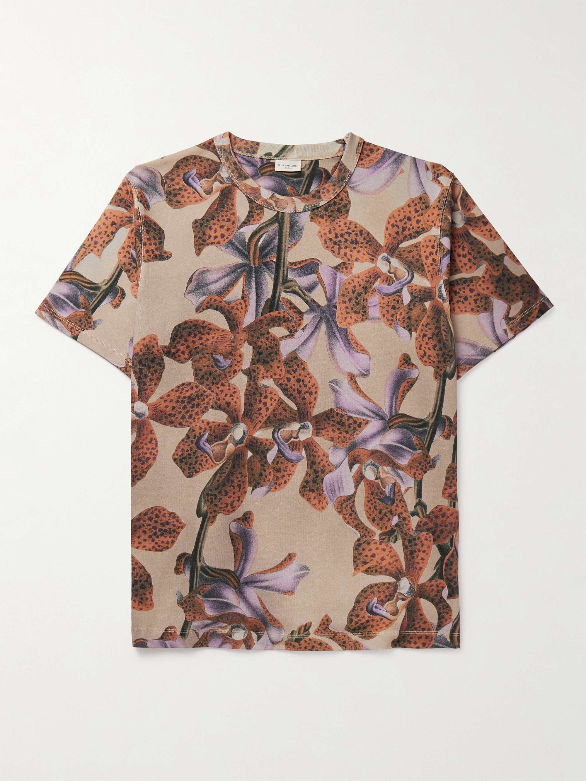 Floral-Print Cotton-Jersey T-Shirt