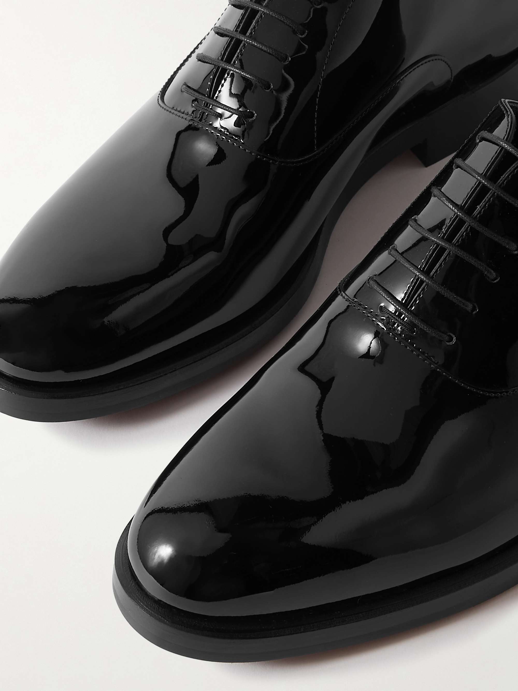 BRUNELLO CUCINELLI Patent-Leather Oxford Shoes for Men | MR PORTER