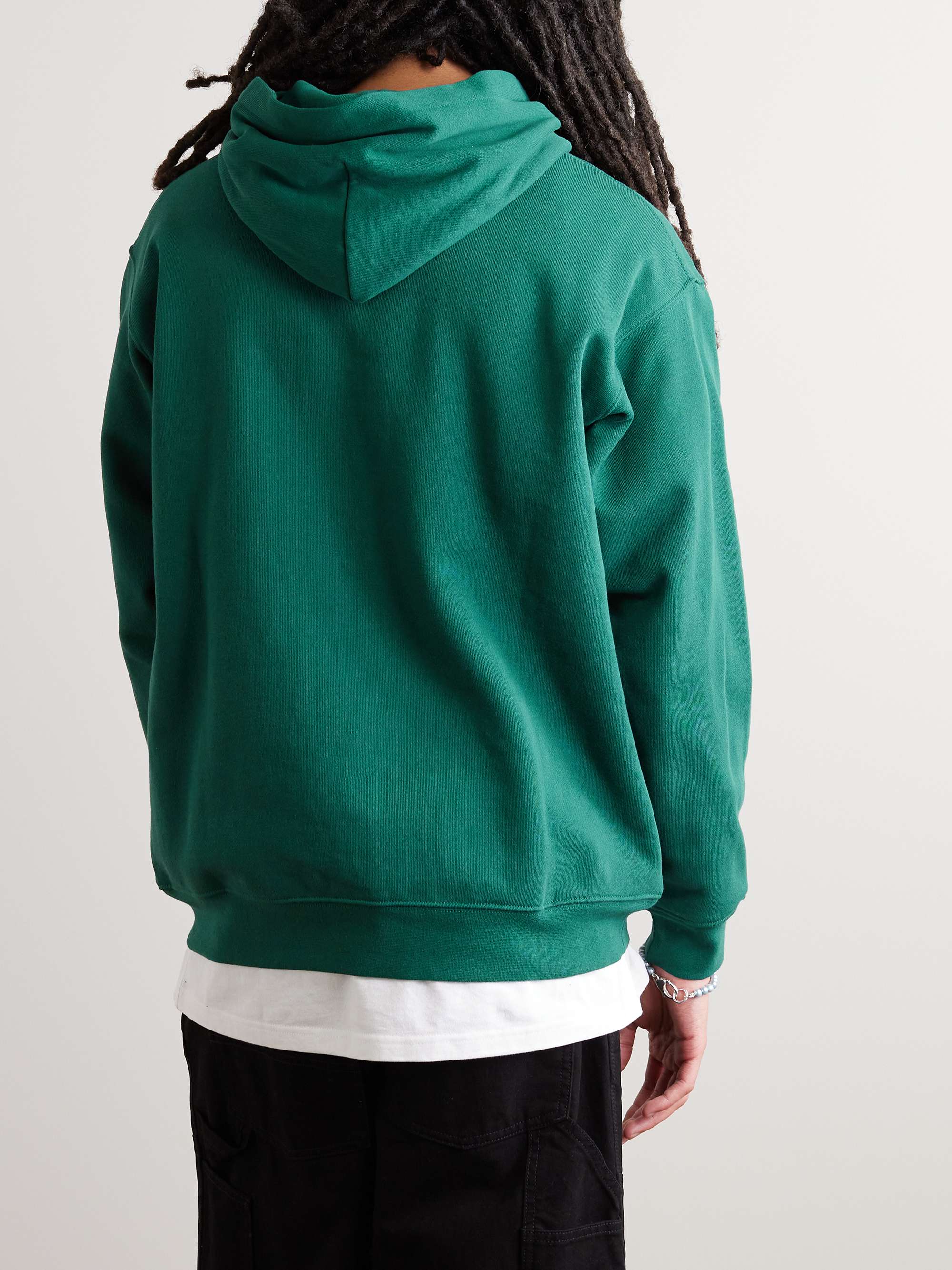 DIME Logo-Embroidered Cotton-Jersey Hoodie | MR PORTER