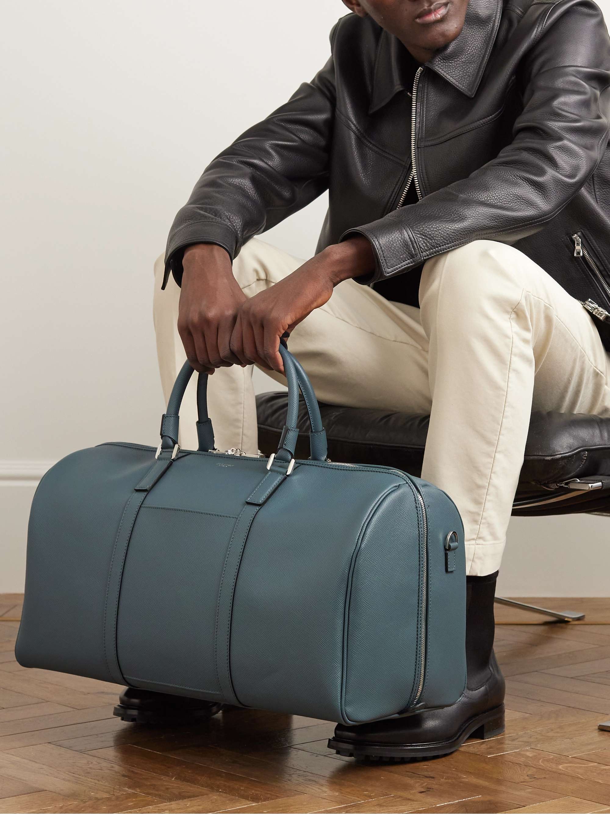 SERAPIAN Evoluzione Leather Weekend Bag for Men | MR PORTER