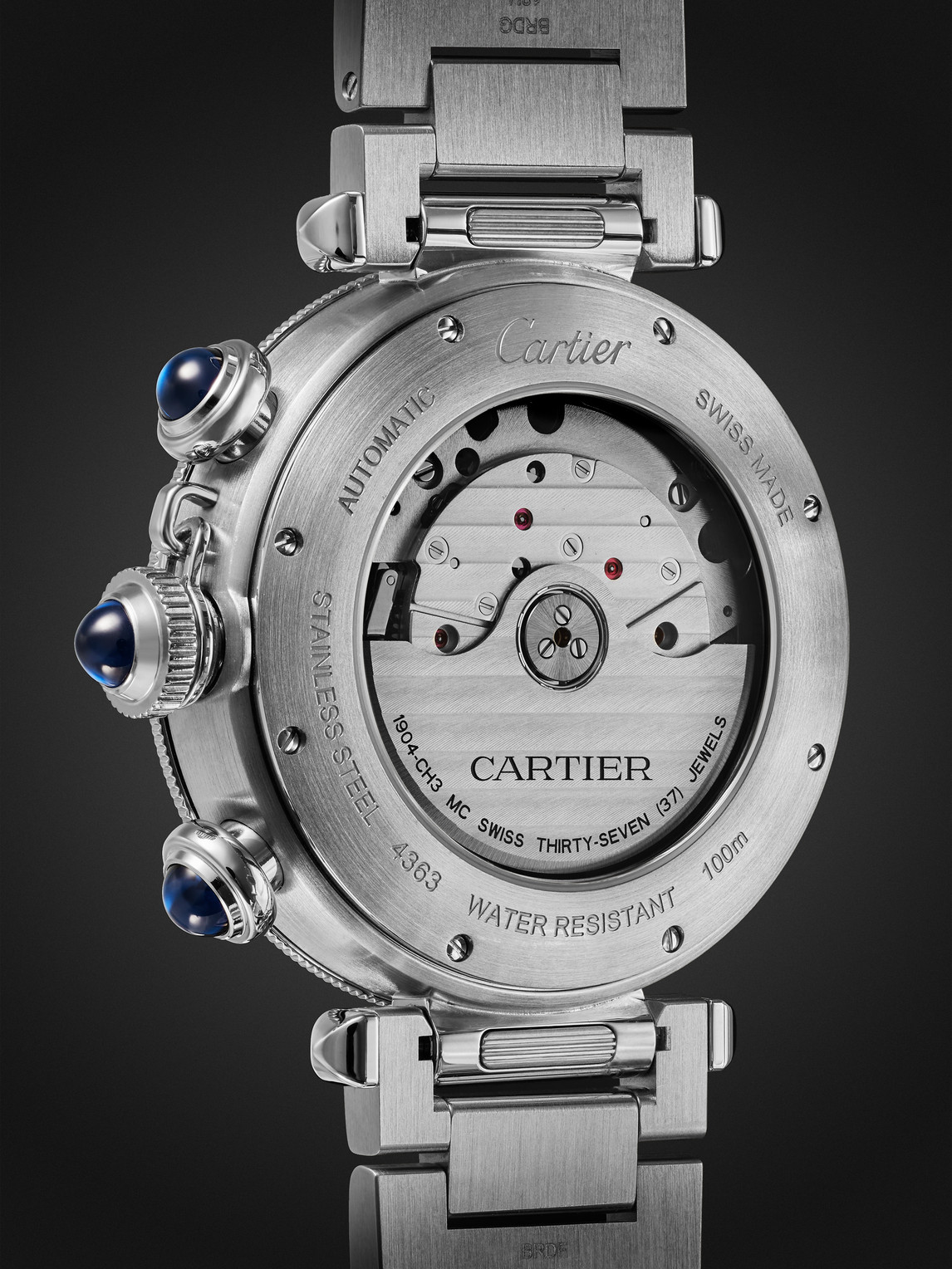 Shop Cartier Pasha De  Automatic Chronograph 41mm Stainless Steel Watch, Ref. No. Crwspa0039 In Blue