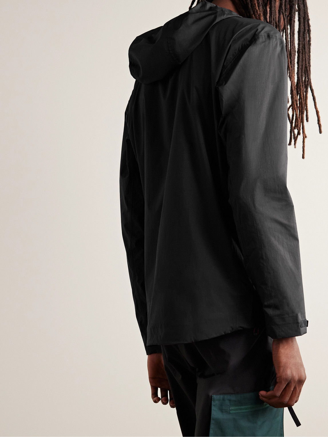 Shop District Vision Shell Hooded Jacket In Black