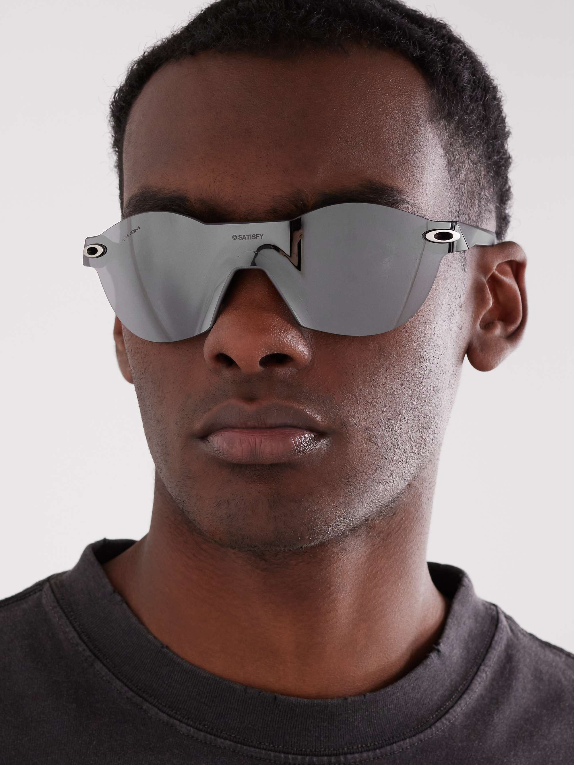 OAKLEY + Satisfy SubZero Round-Frame Mirrored Polycarbonate Sunglasses for  Men | MR PORTER