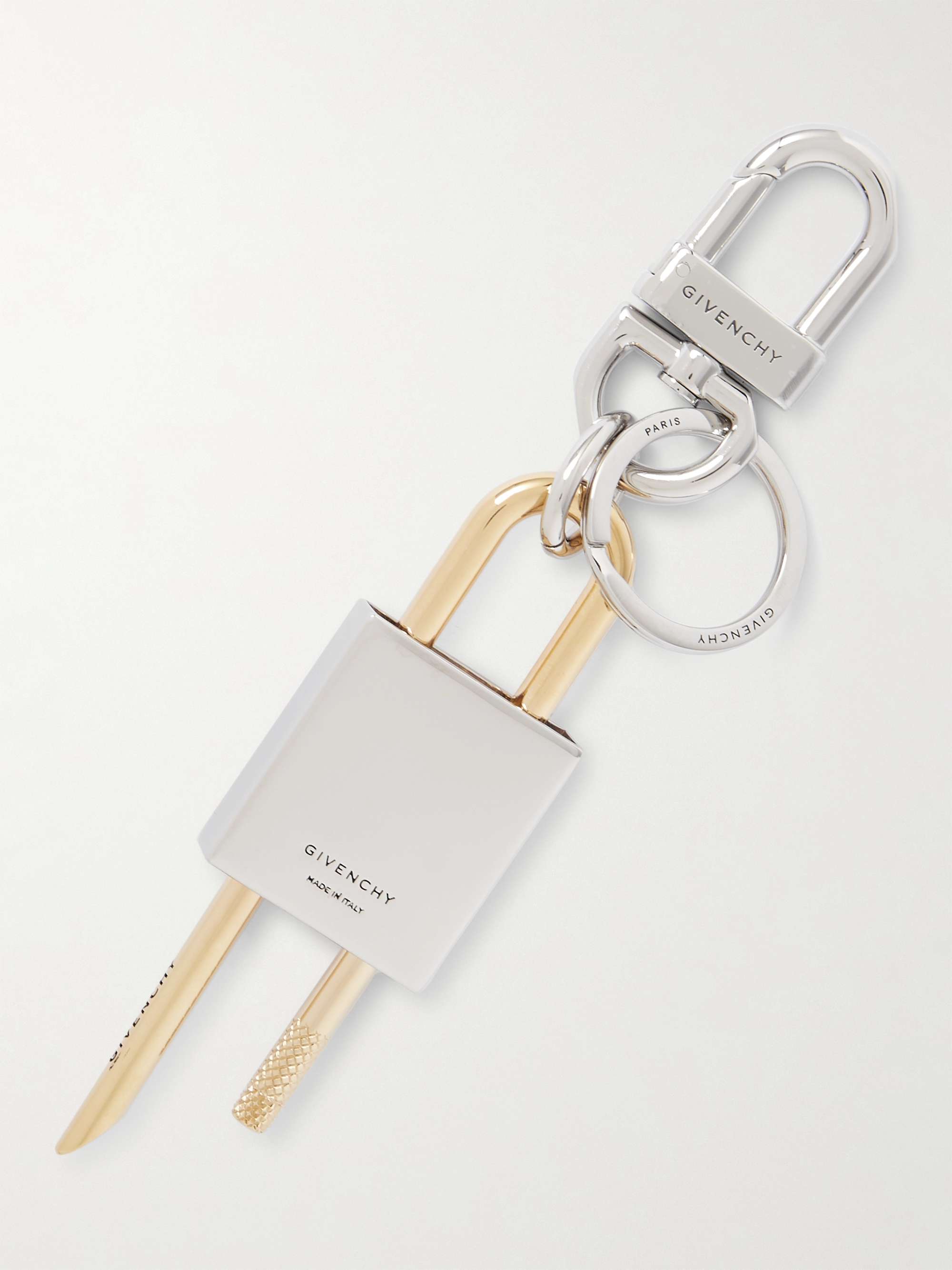 GIVENCHY Gold and Silver-Tone Keyring for Men | MR PORTER