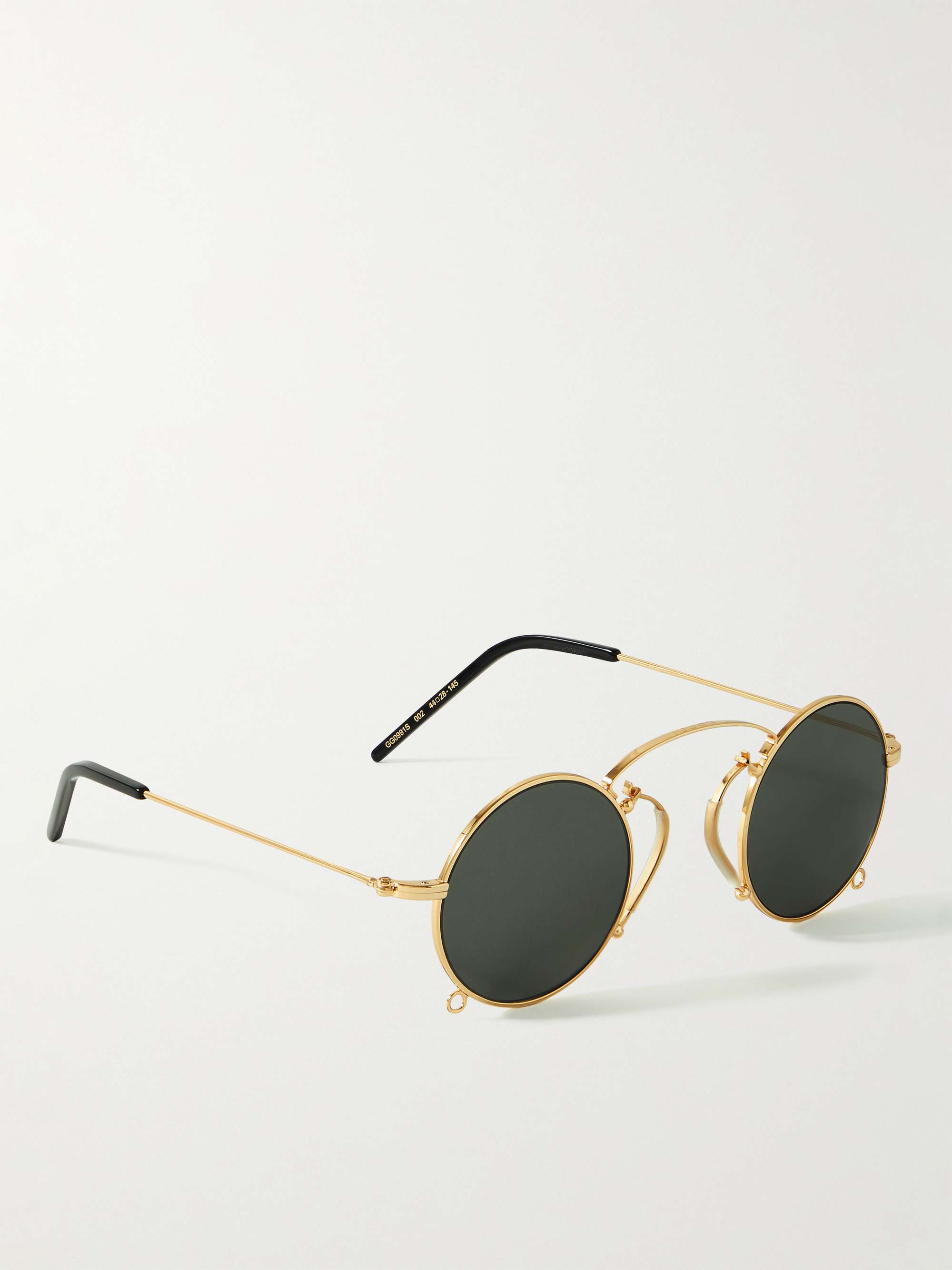 GUCCI EYEWEAR + Harry Styles HA HA HA Pince-Nez Round-Frame Gold-Tone  Sunglasses for Men | MR PORTER