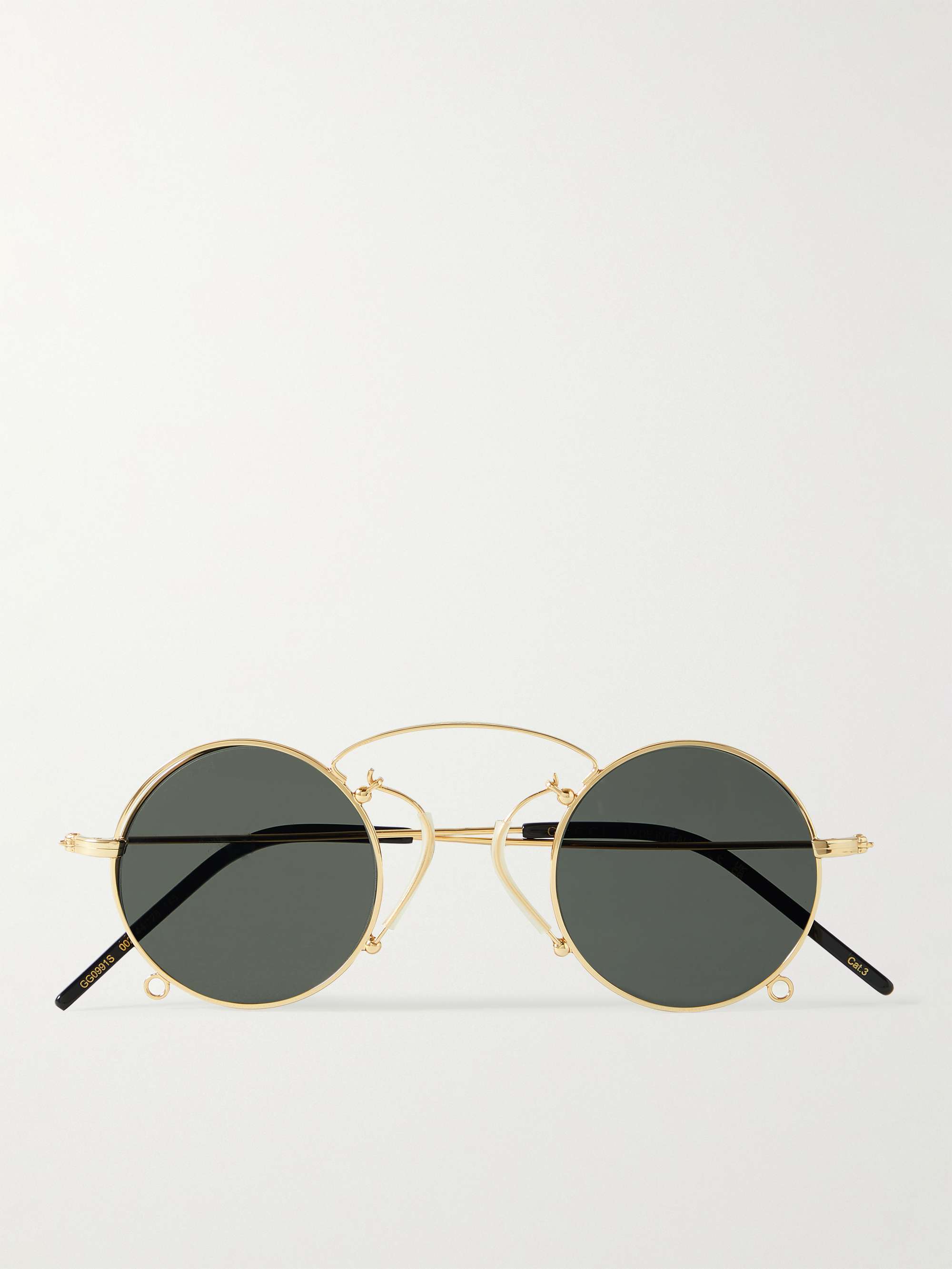 GUCCI EYEWEAR + Harry Styles HA HA HA Pince-Nez Round-Frame Gold-Tone  Sunglasses for Men | MR PORTER