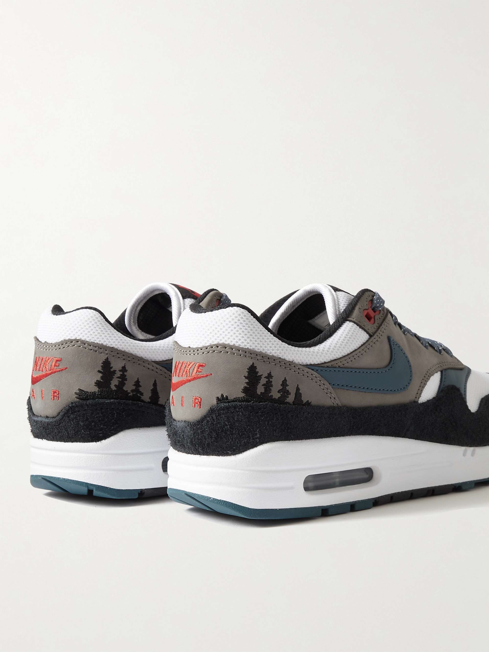 NIKE Air Max 1 Escape Leather-Trimmed Suede and Mesh Sneakers for Men | MR  PORTER