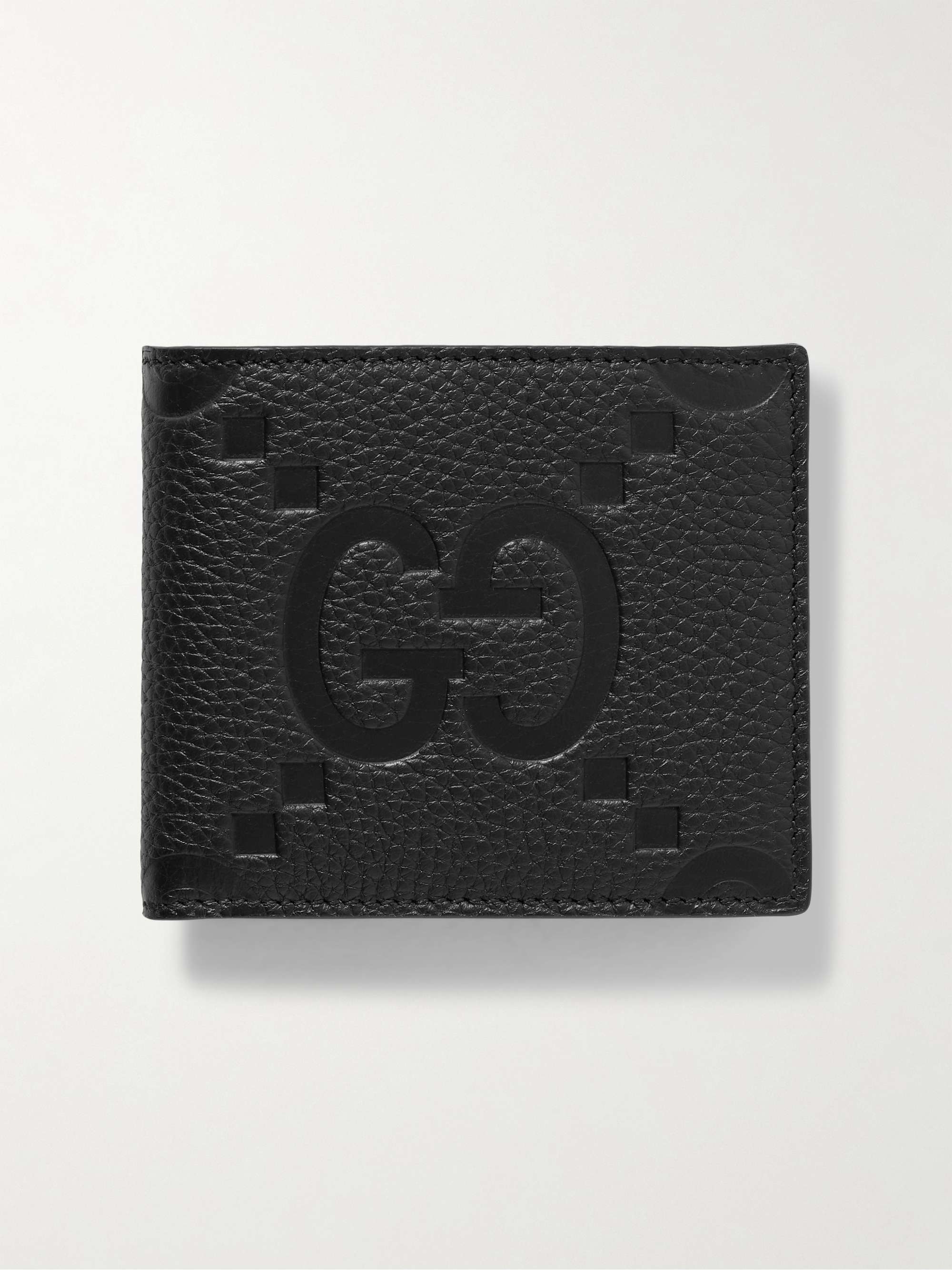 GUCCI Monogrammed Full-Grain Leather Wallet for Men | MR PORTER