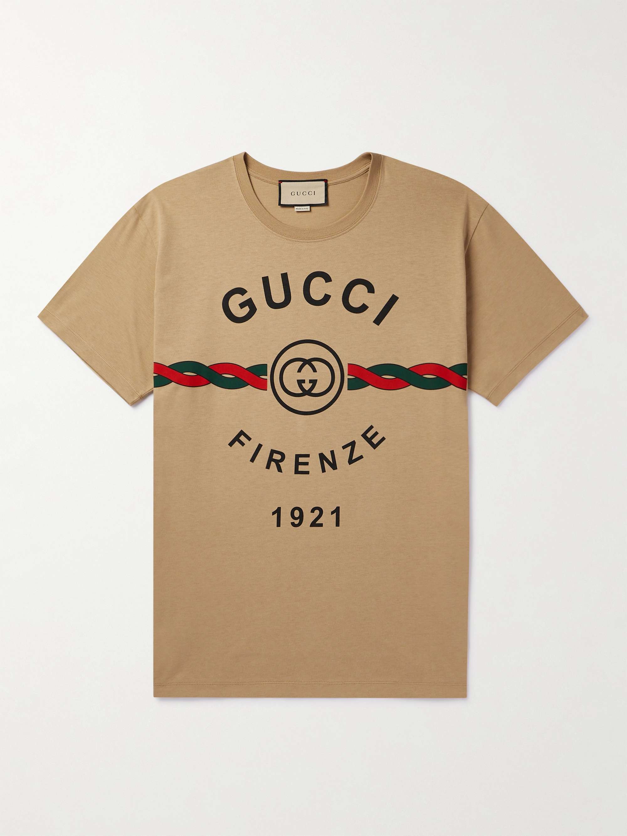 T-Shirt aus Baumwoll-Jersey mit Logoprint von GUCCI für Herren | MR PORTER