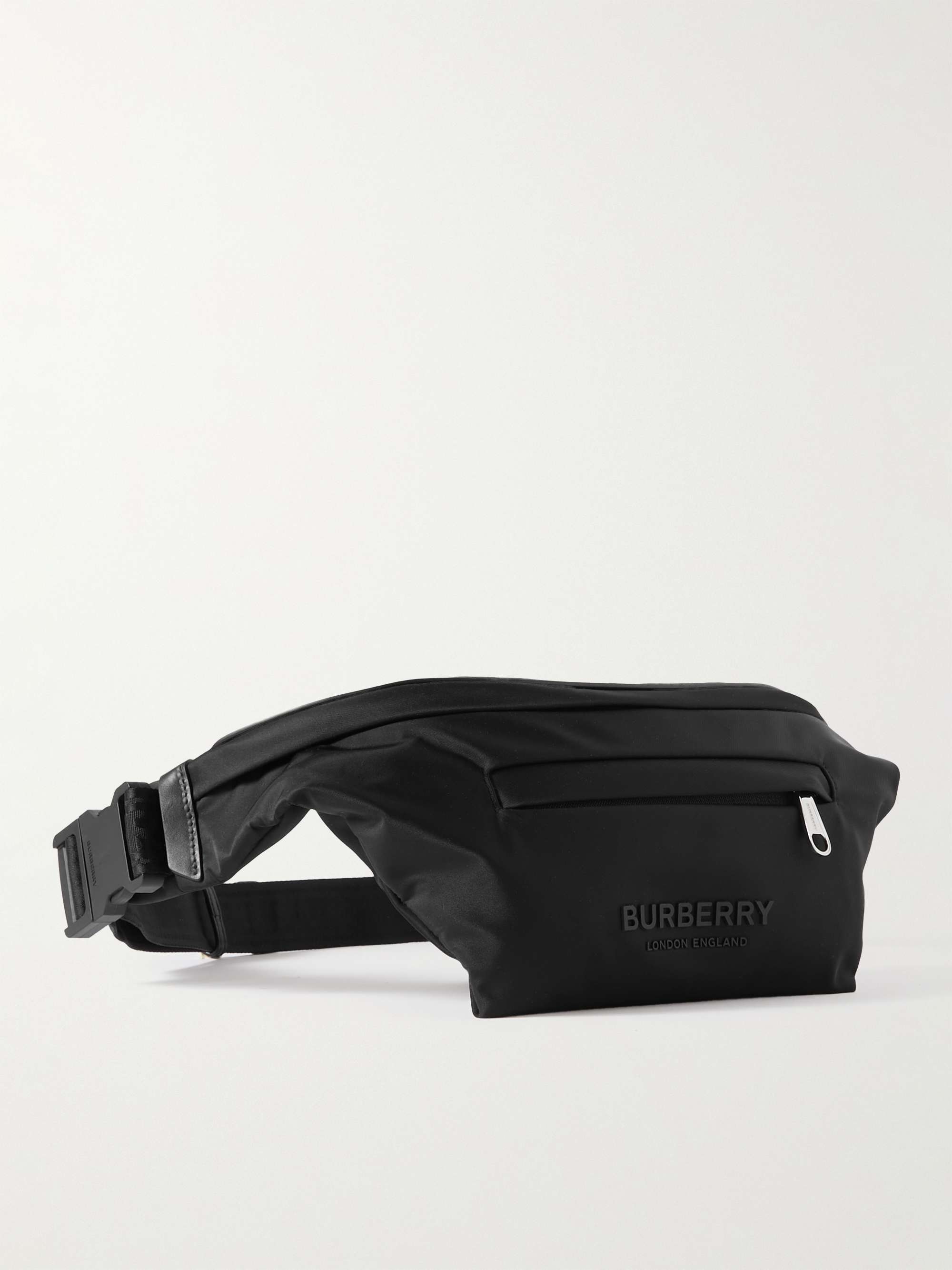 BURBERRY Logo-Appliquéd Nylon Belt Bag for Men | MR PORTER