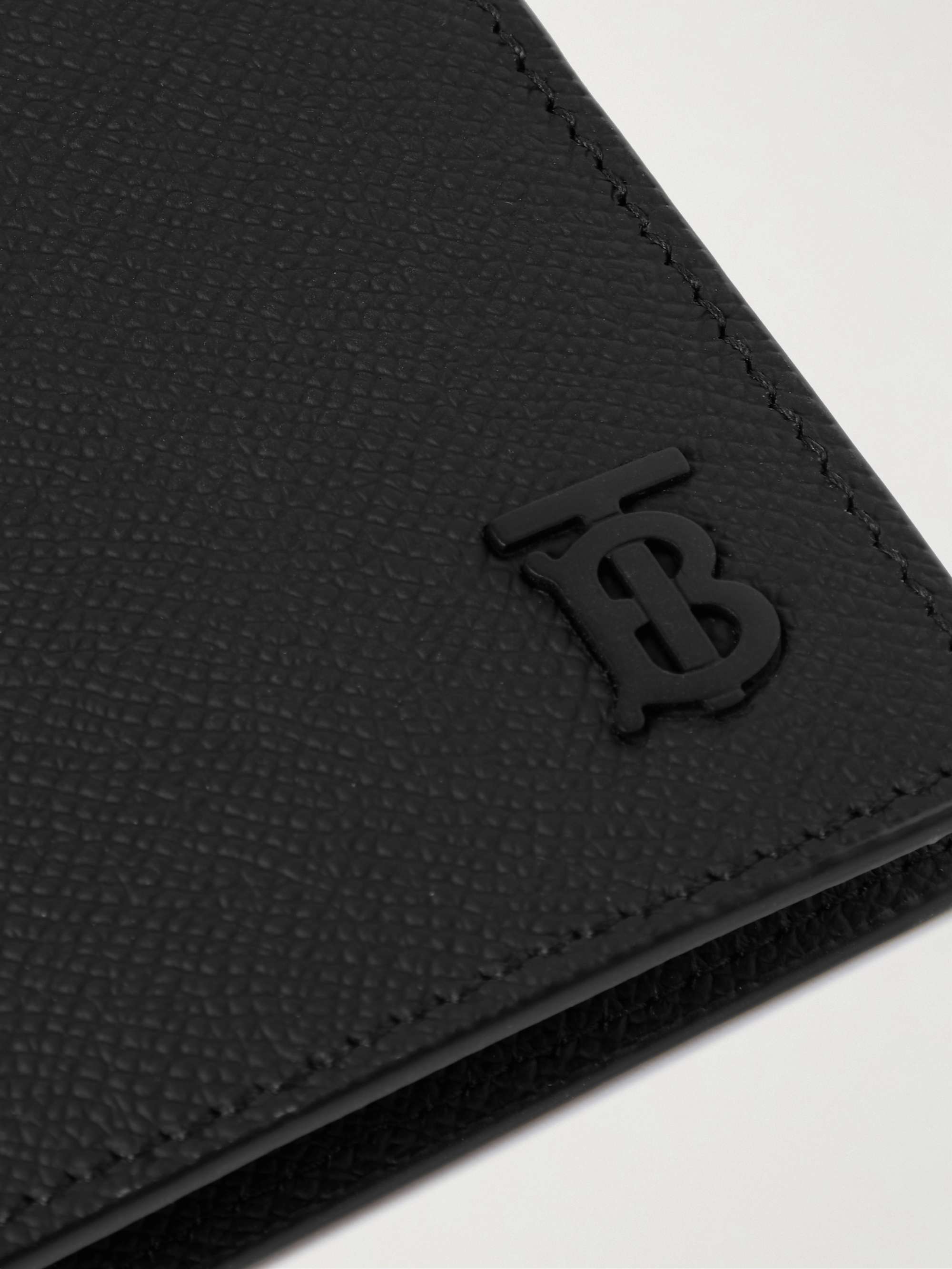 BURBERRY Logo-Detailed Full-Grain Leather Billfold Wallet for Men | MR  PORTER