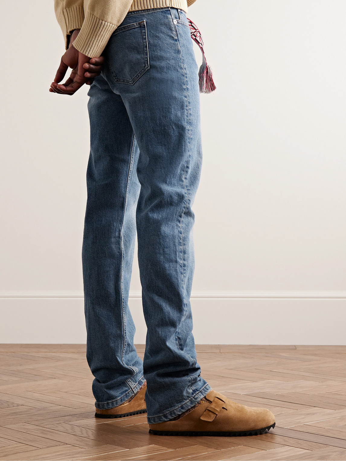 Shop Apc New Standard Straight-leg Dry Selvedge Jeans In Blue