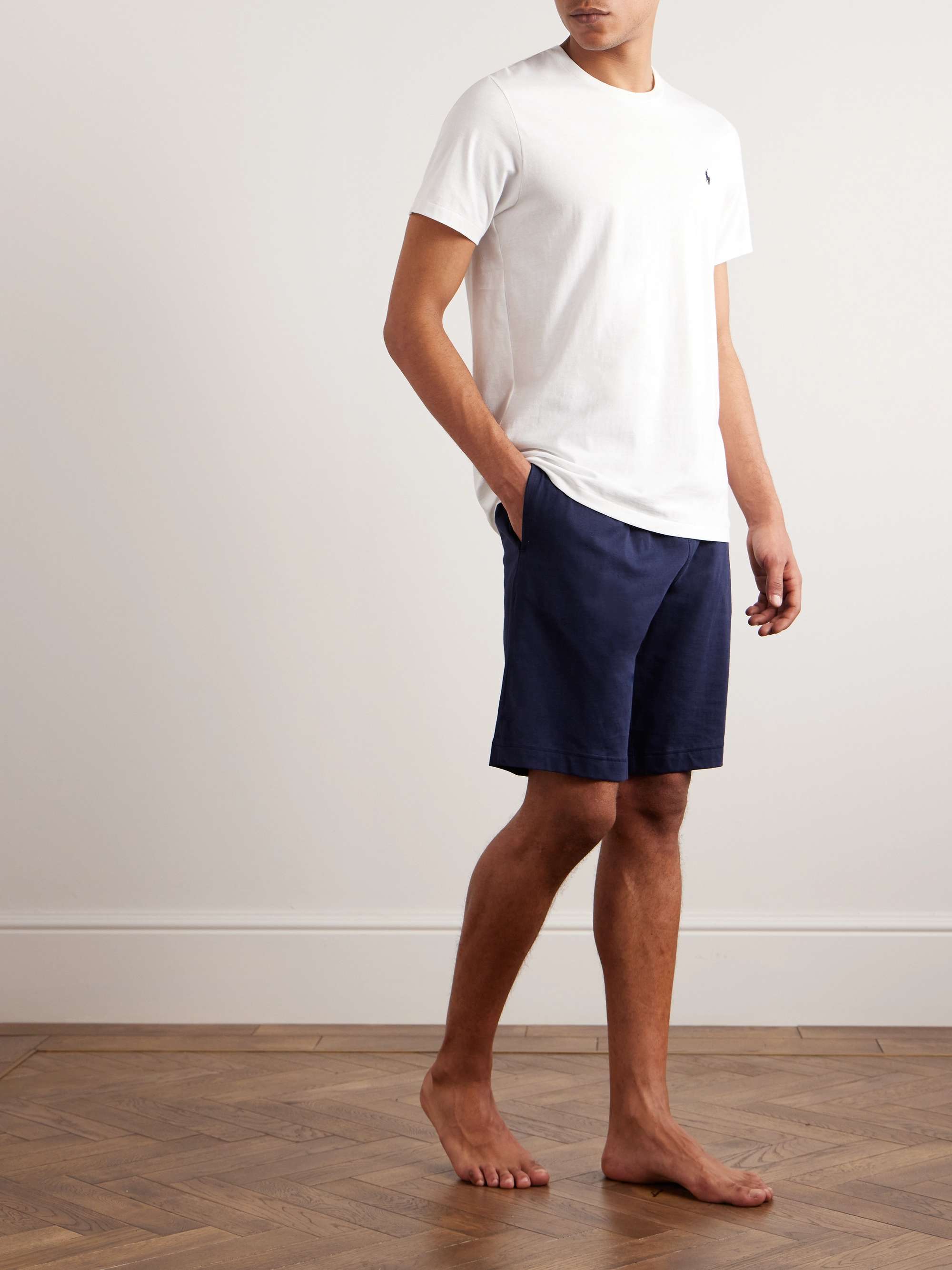 POLO RALPH LAUREN Straight-Leg Cotton-Jersey Pyjama Shorts for Men | MR  PORTER
