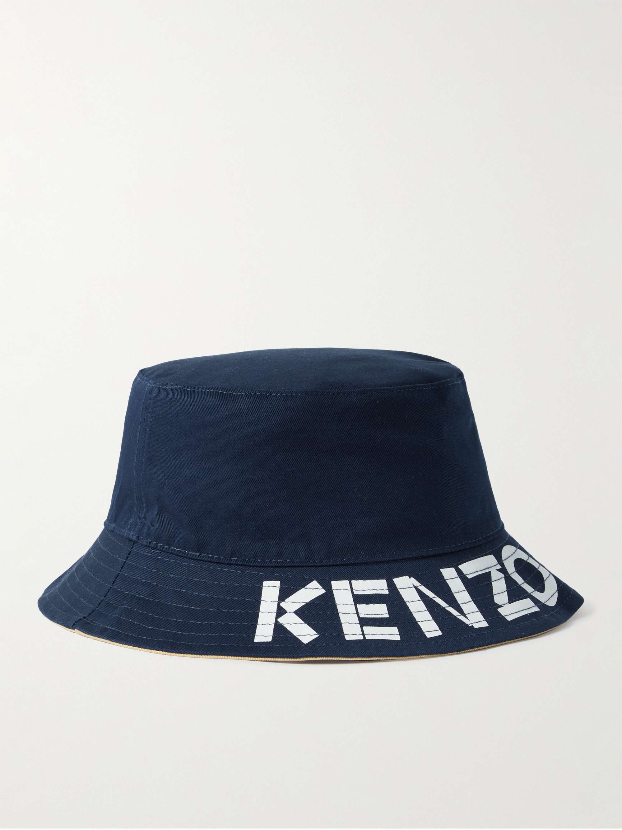 KENZO Kenzo Graphy Reversible Logo-Detailed Cotton-Twill Bucket Hat for Men  | MR PORTER