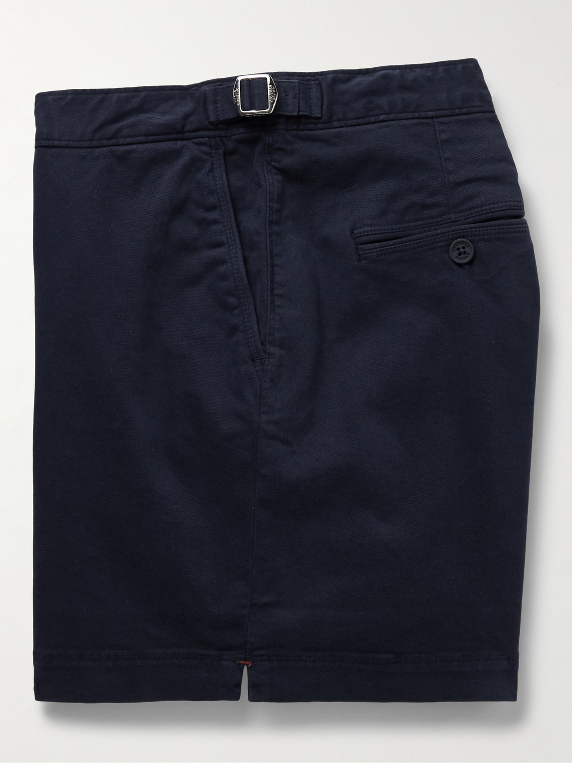 Shop Orlebar Brown Bulldog Slim-fit Stretch-cotton Twill Shorts In Blue