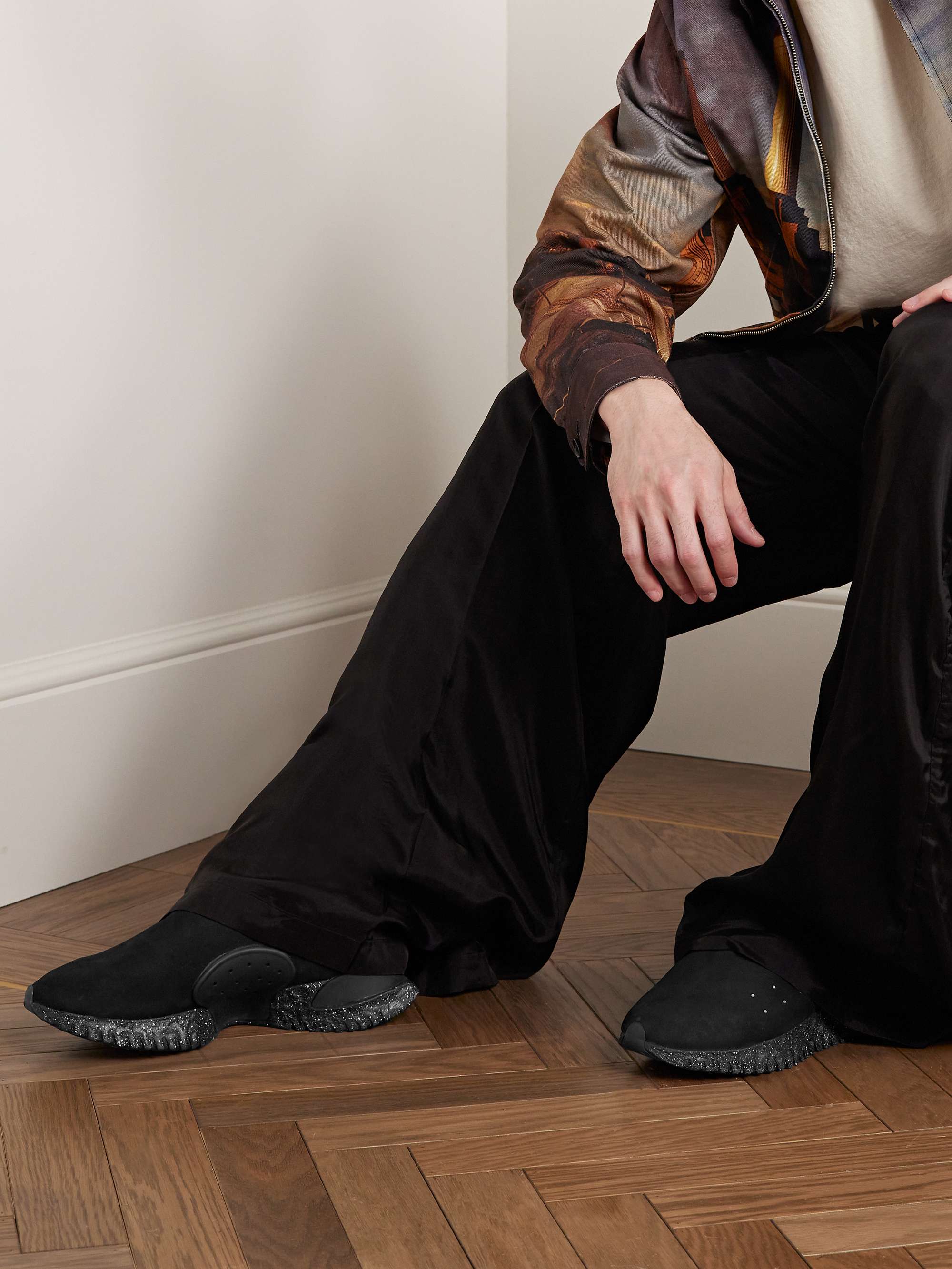NIKE + Undercover Moc Flow SP Rubber-Trimmed Suede Slip-On Sneakers for Men  | MR PORTER