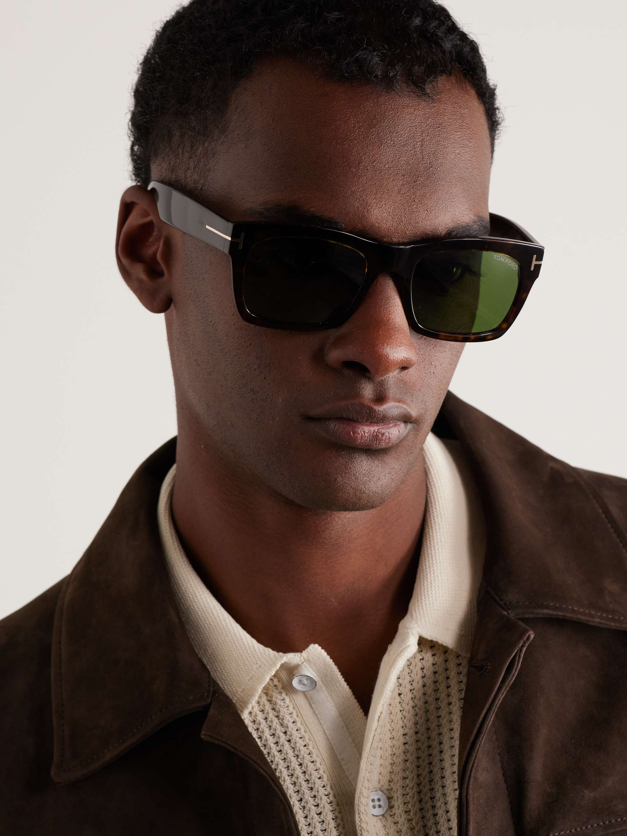 TOM FORD EYEWEAR Square-Frame Tortoiseshell Acetate Sunglasses for Men | MR  PORTER