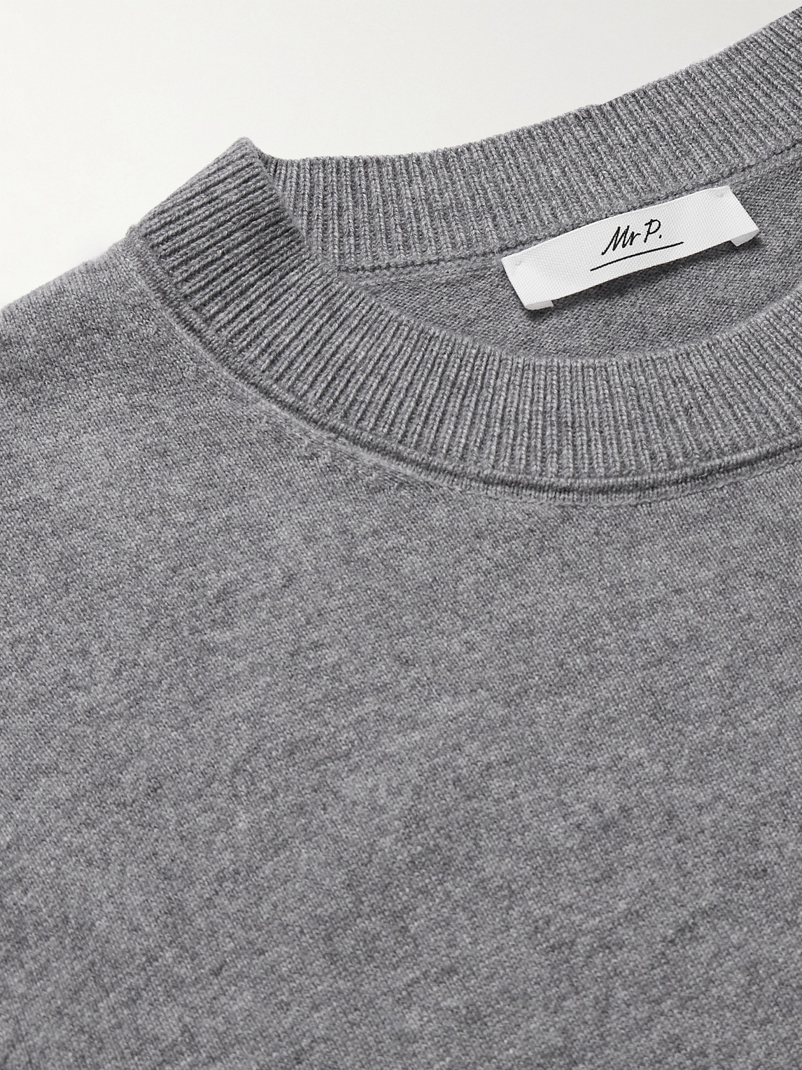Shop Mr P Curtis Cashmere Sweater In Gray