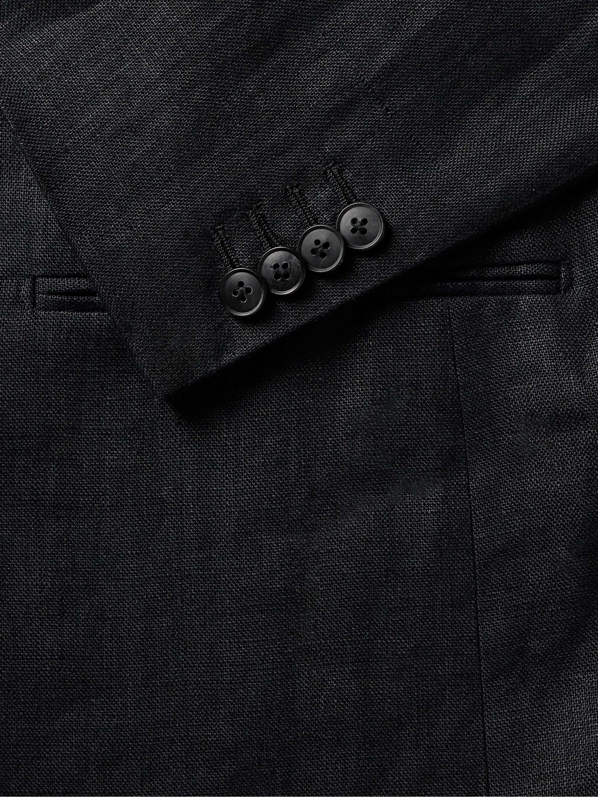 SAMAN AMEL Slim-FIt Linen Suit Jacket for Men | MR PORTER