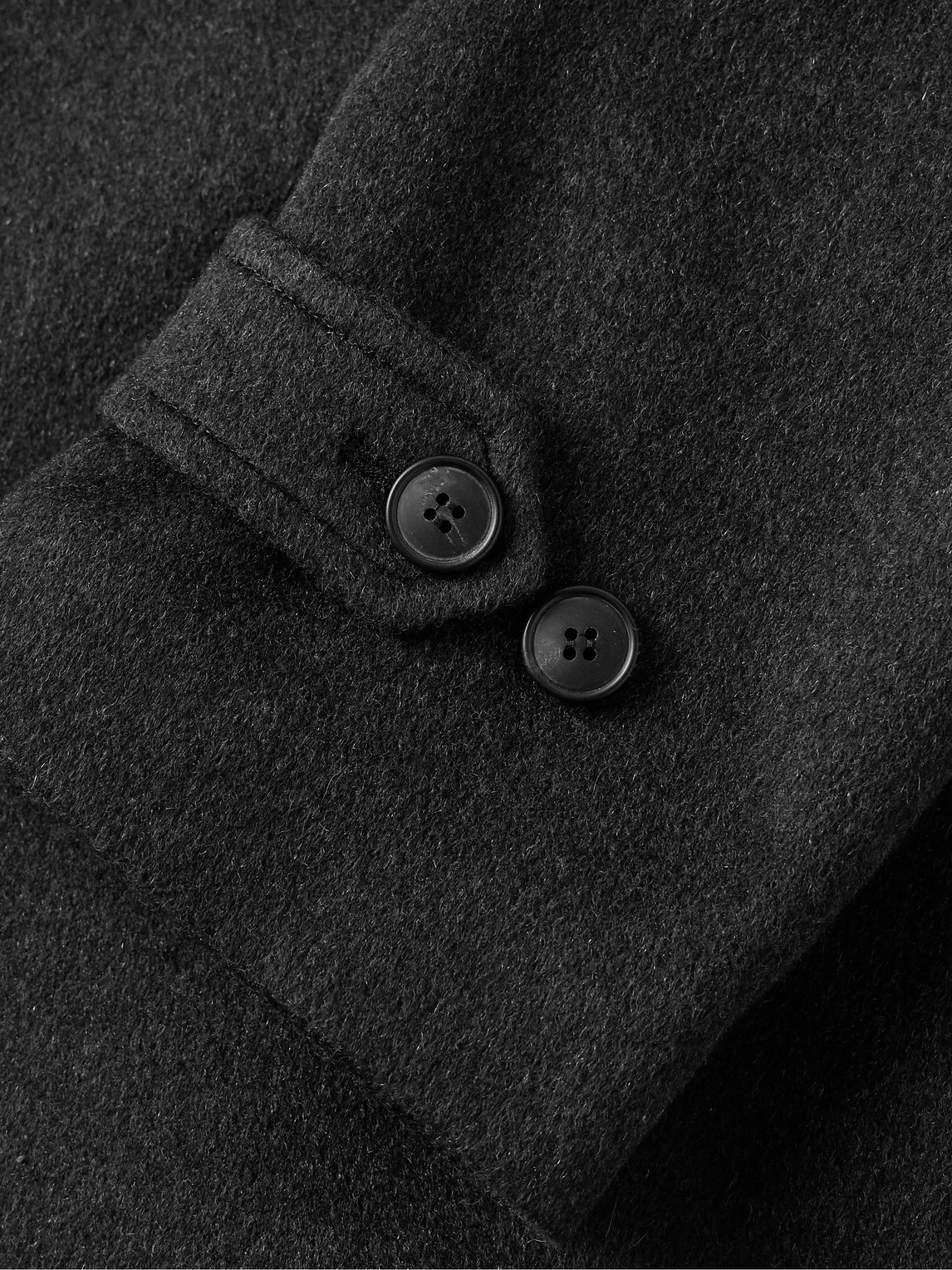 Shop Saman Amel Double-breasted Brushed-cashmere Overcoat In Gray