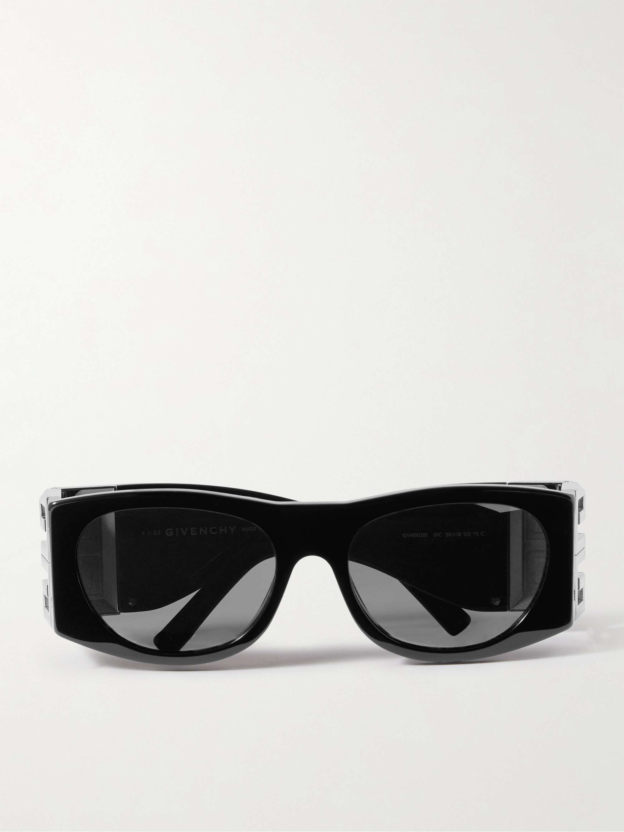 GIVENCHY Rectangular-Frame Silver-Tone and Acetate Sunglasses for Men | MR  PORTER