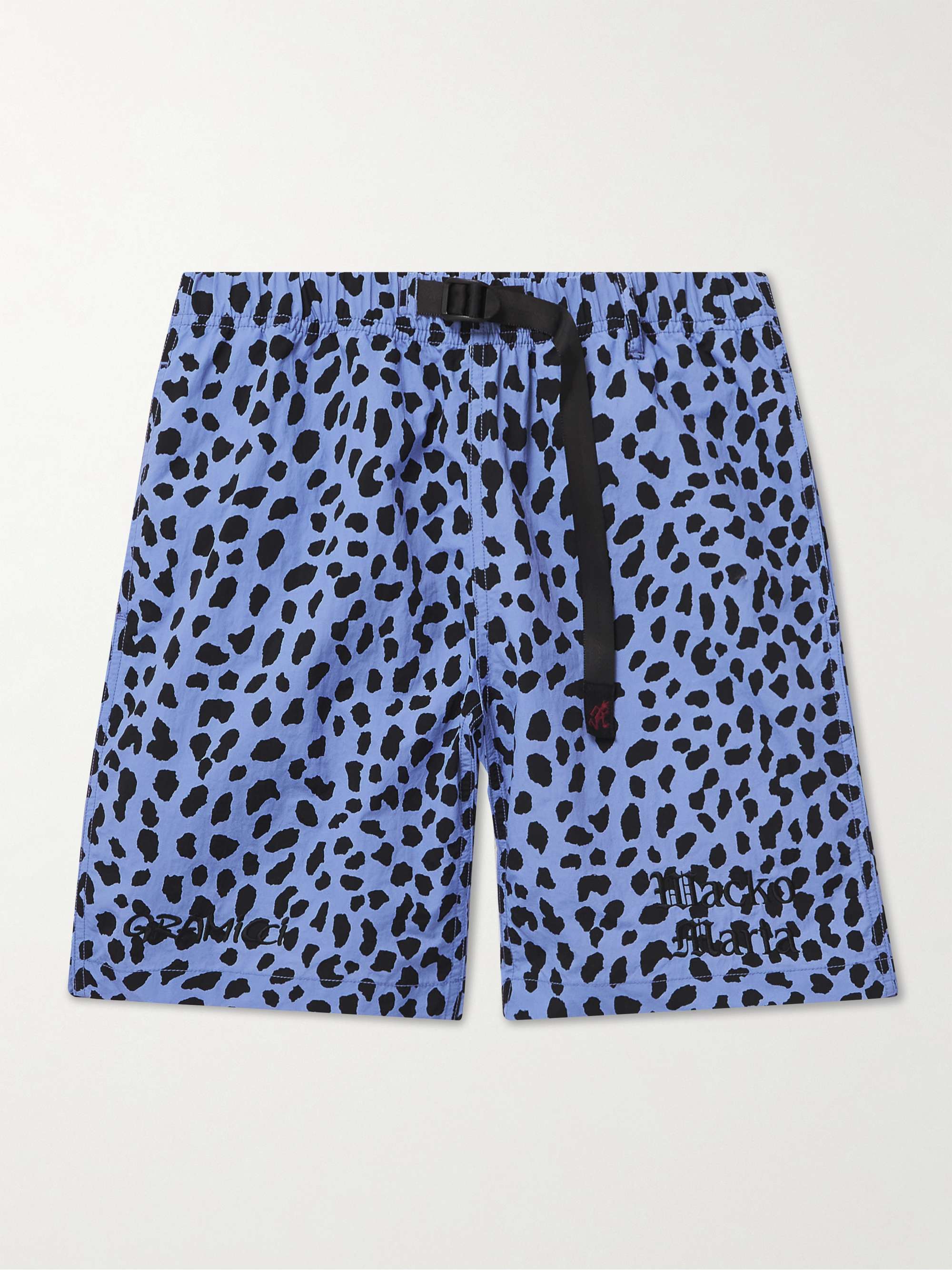 WACKO MARIA + Gramicci Straight-Leg Belted Leopard-Print Nylon