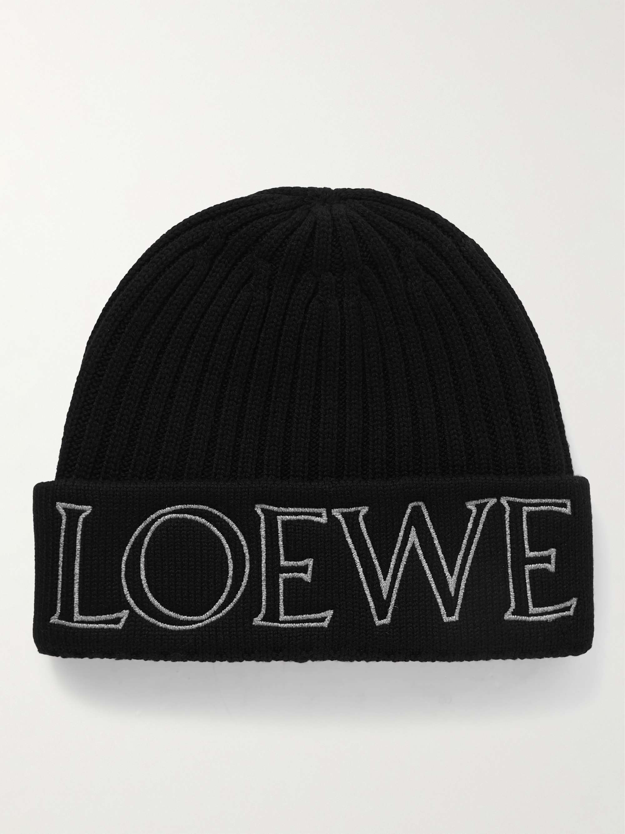 Loewe Wool-Blend Logo Beanie
