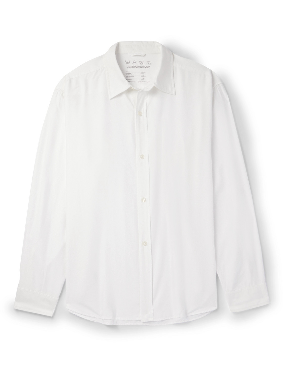 Mfpen Comfy Oversized Tencel™ Lyocell-twill Shirt In White