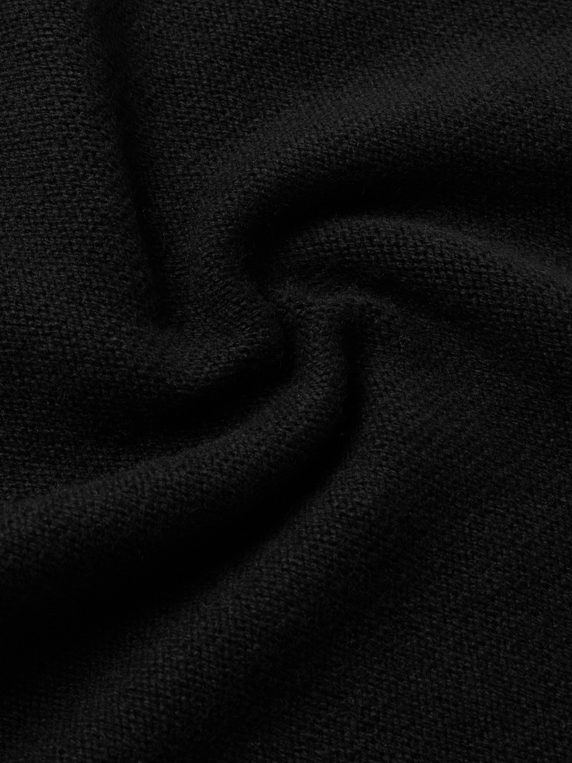 Shop Mfpen Company Recycled-wool Polo Shirt In Black