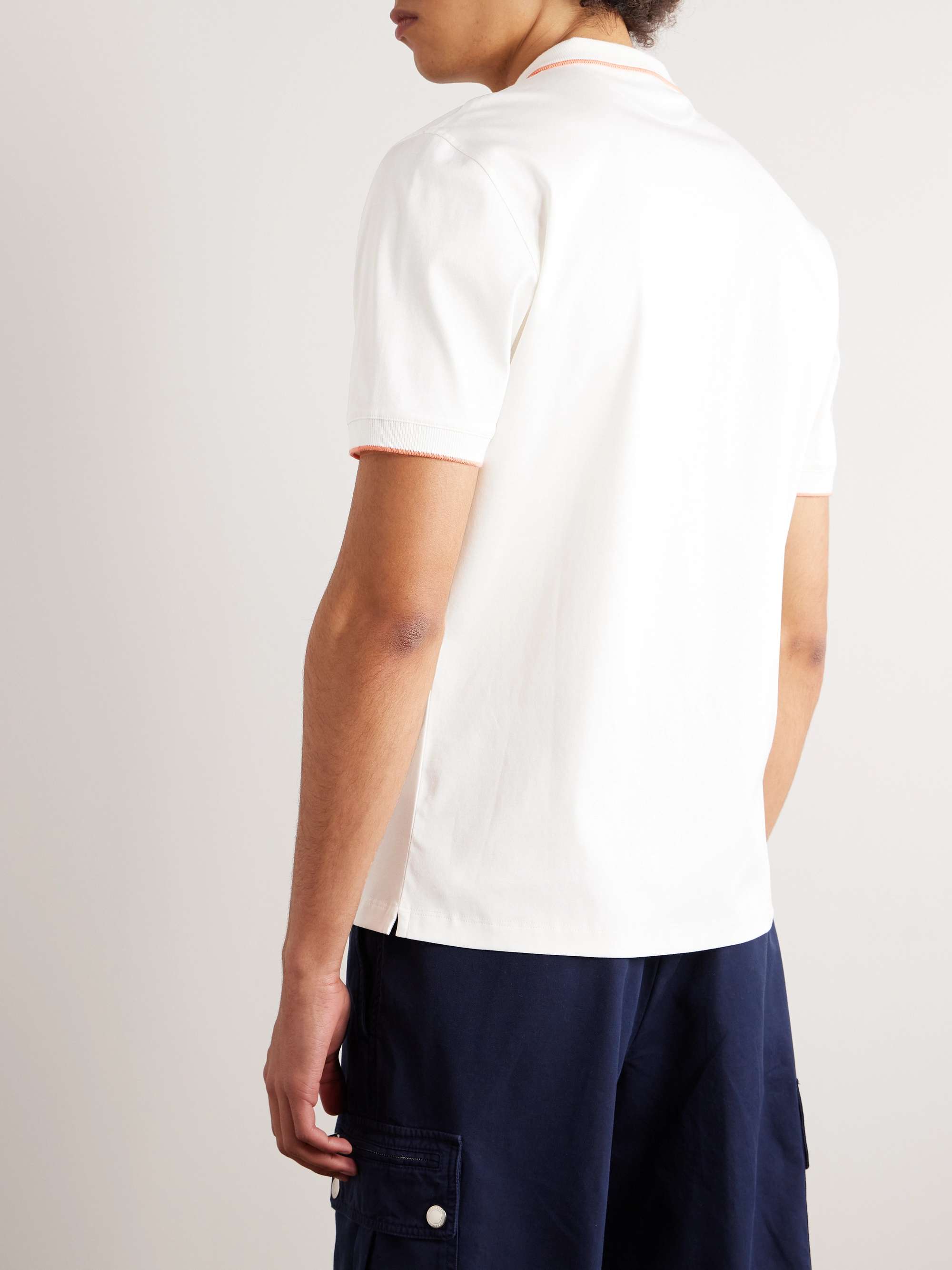 BRUNELLO CUCINELLI Printed Cotton-Jersey Polo Shirt for Men | MR PORTER